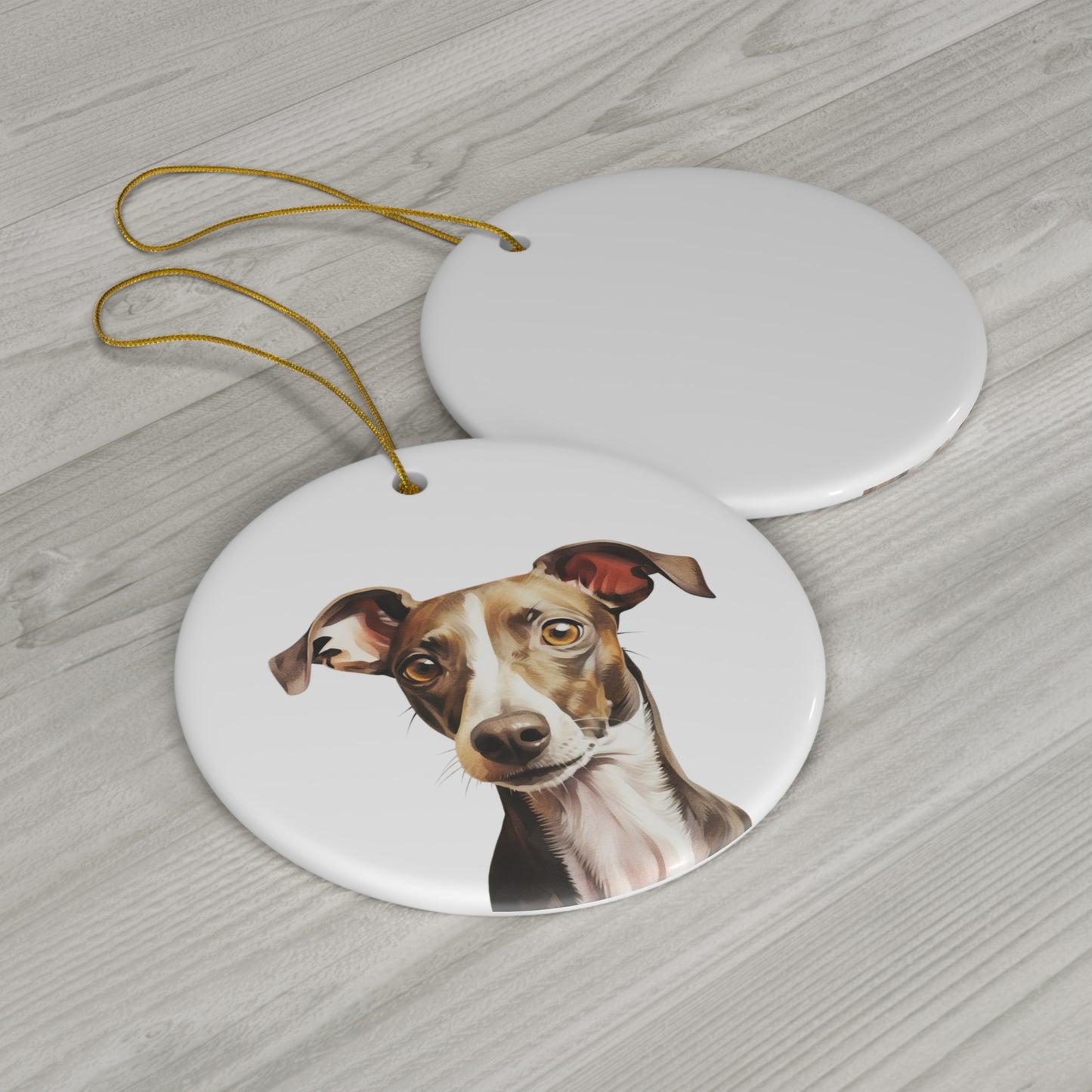 Italian Greyhound Ceramic Ornament