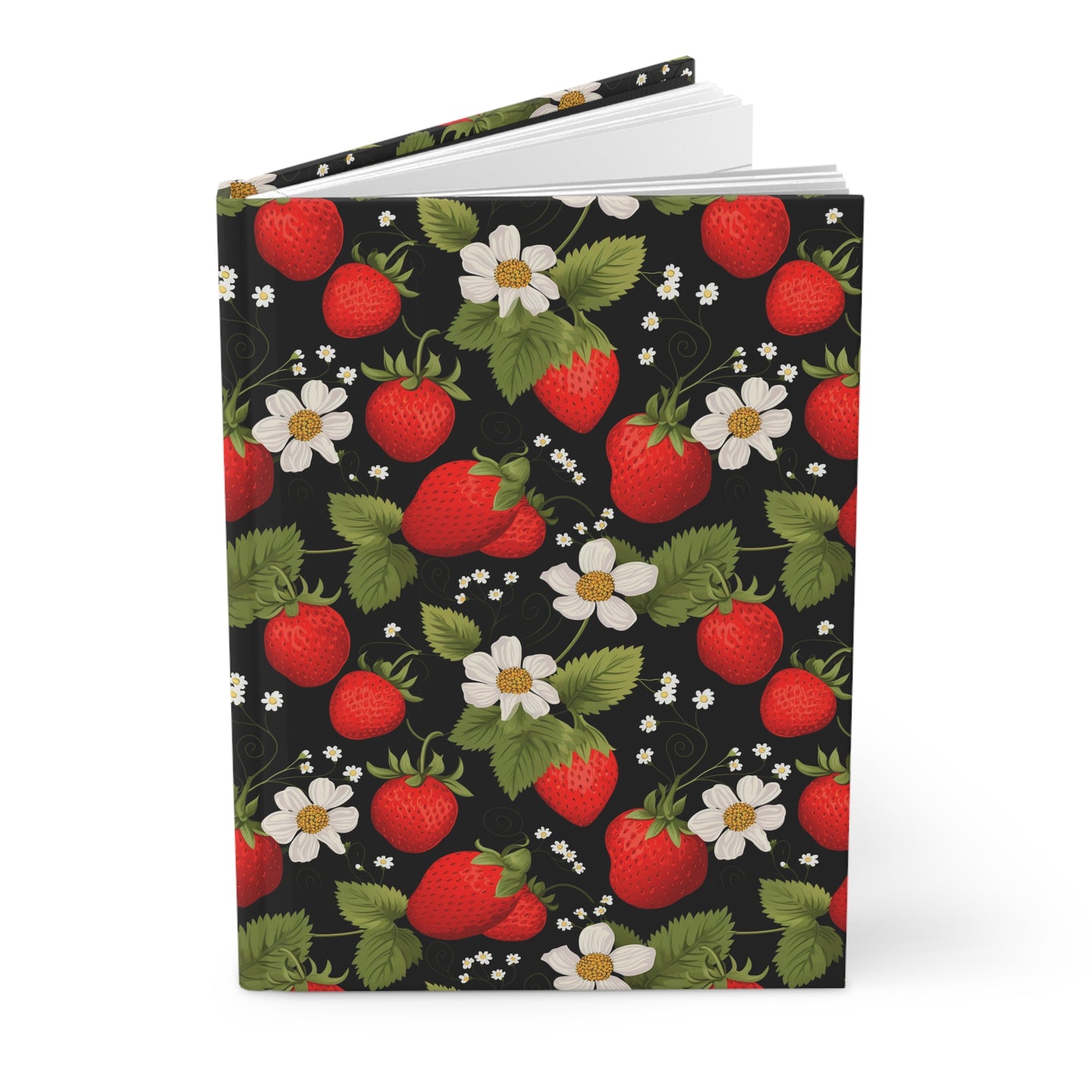 Strawberry Garden Hardcover Journal Matte Notebook journal Garden Journal Dream journal Goal Journal