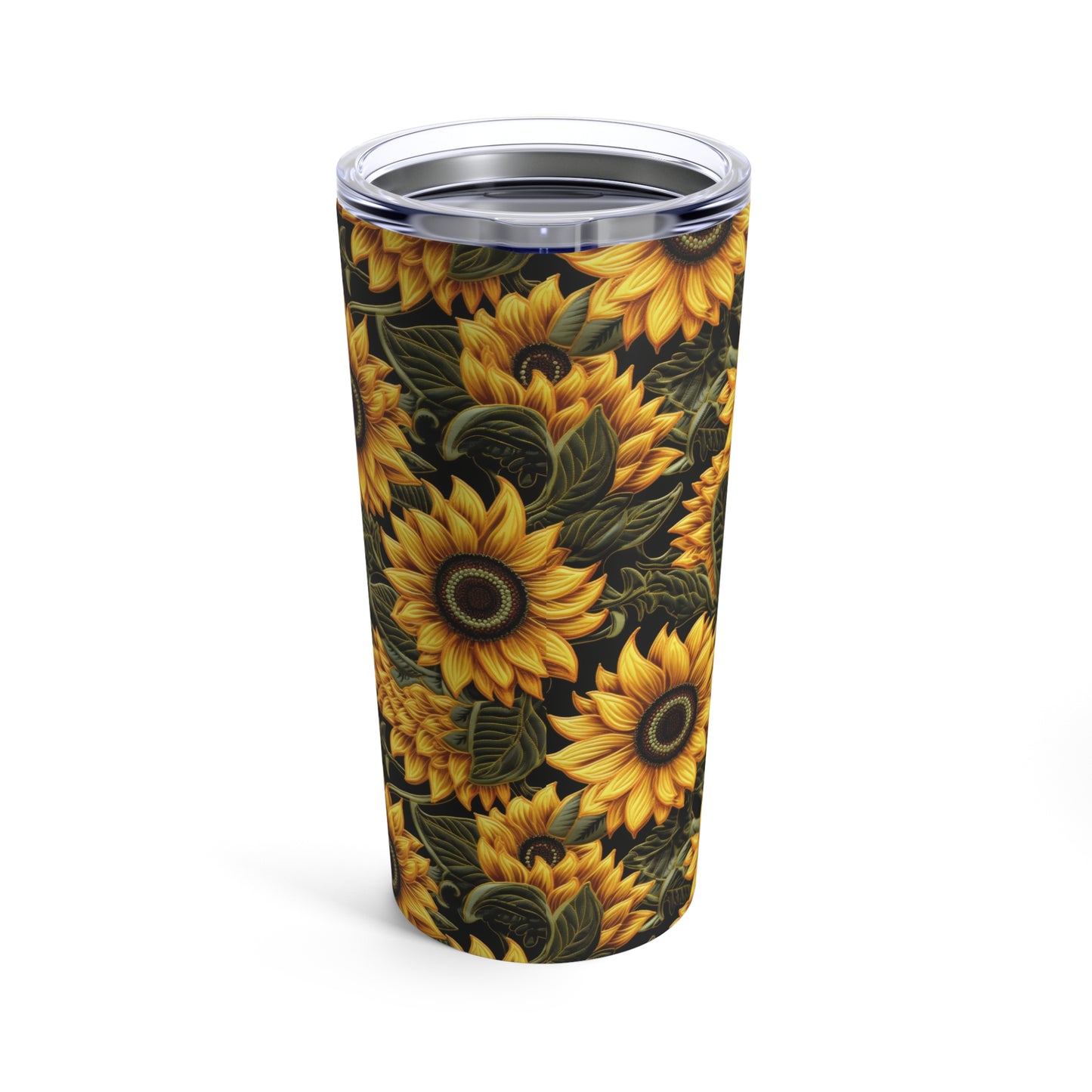 Embroidery Sunflower Tumbler 20oz Flower Tumbler