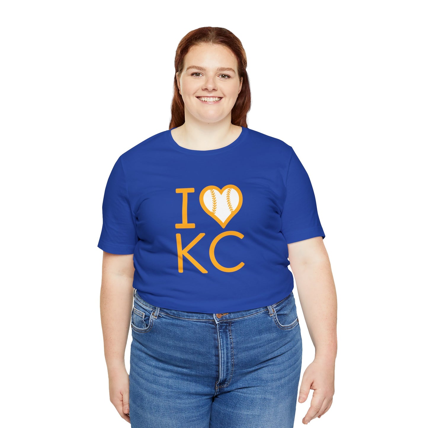 I love Kansas City Baseball Unisex Jersey Short Sleeve Tee T-Shirt