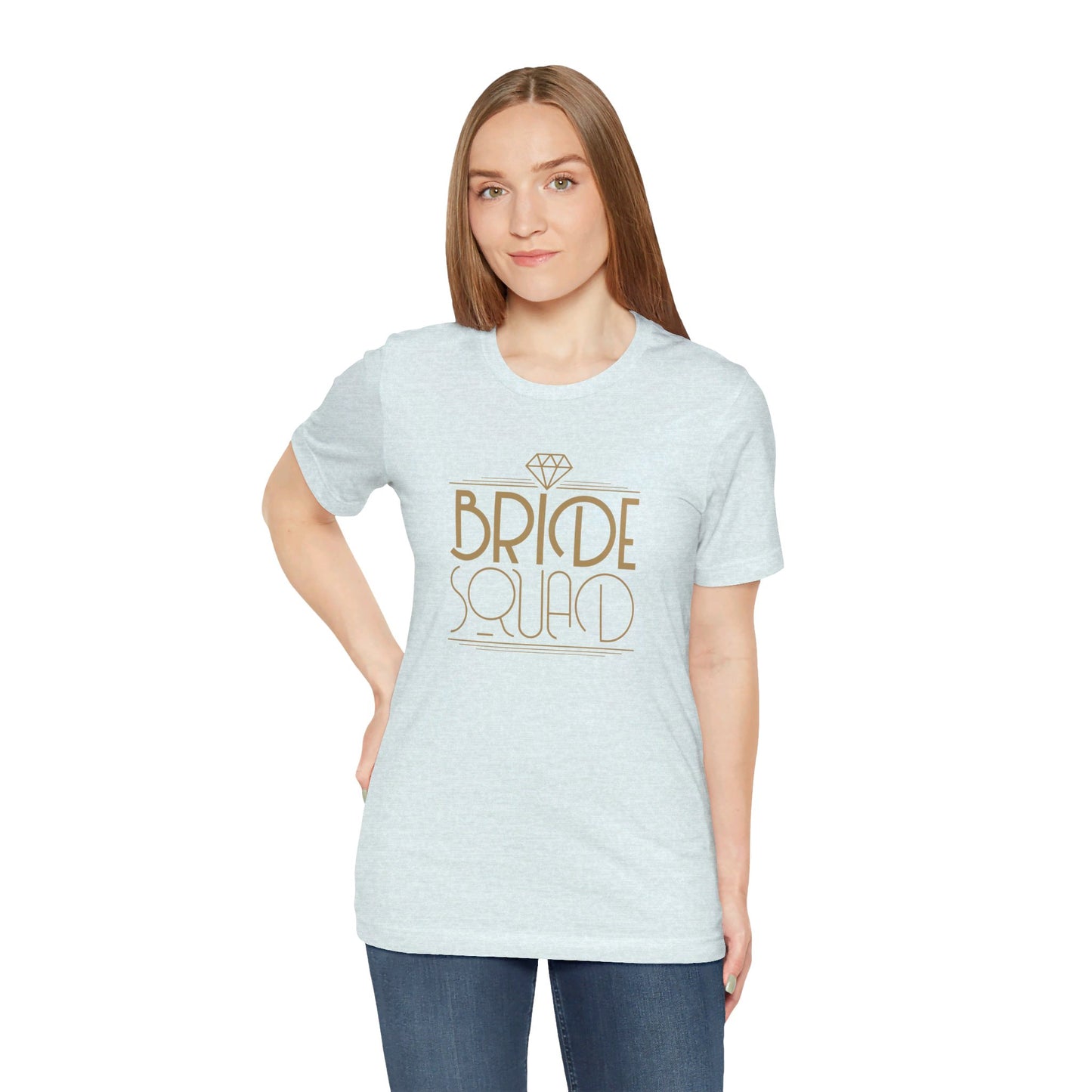 Bride Squad Art Deco Unisex Jersey Short Sleeve Tee Bachelorette Party Shirt