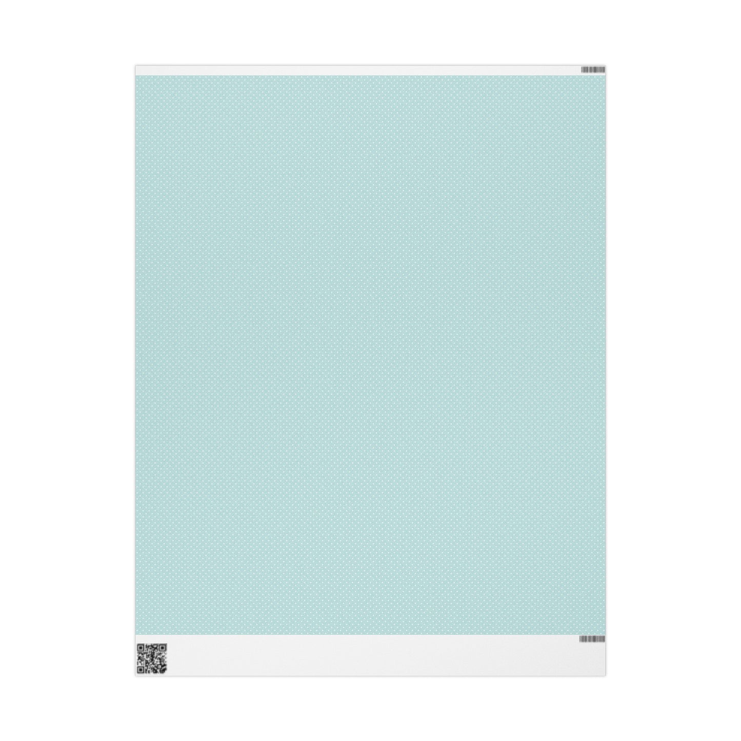 Teal and White Polka Dot Wrapping Paper