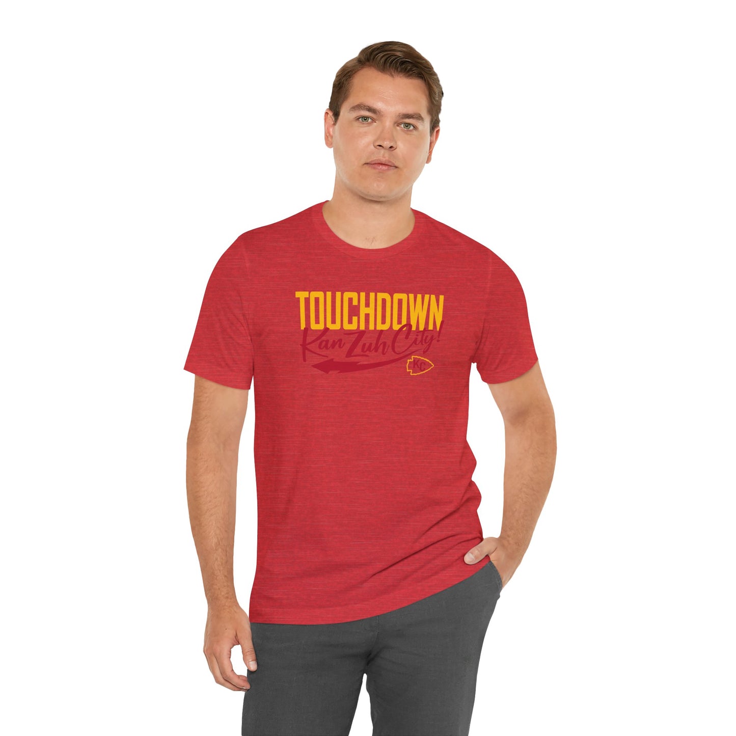 Touch Down Kan Zuh City Kansas City Unisex Jersey Short Sleeve Tee T-Shirt