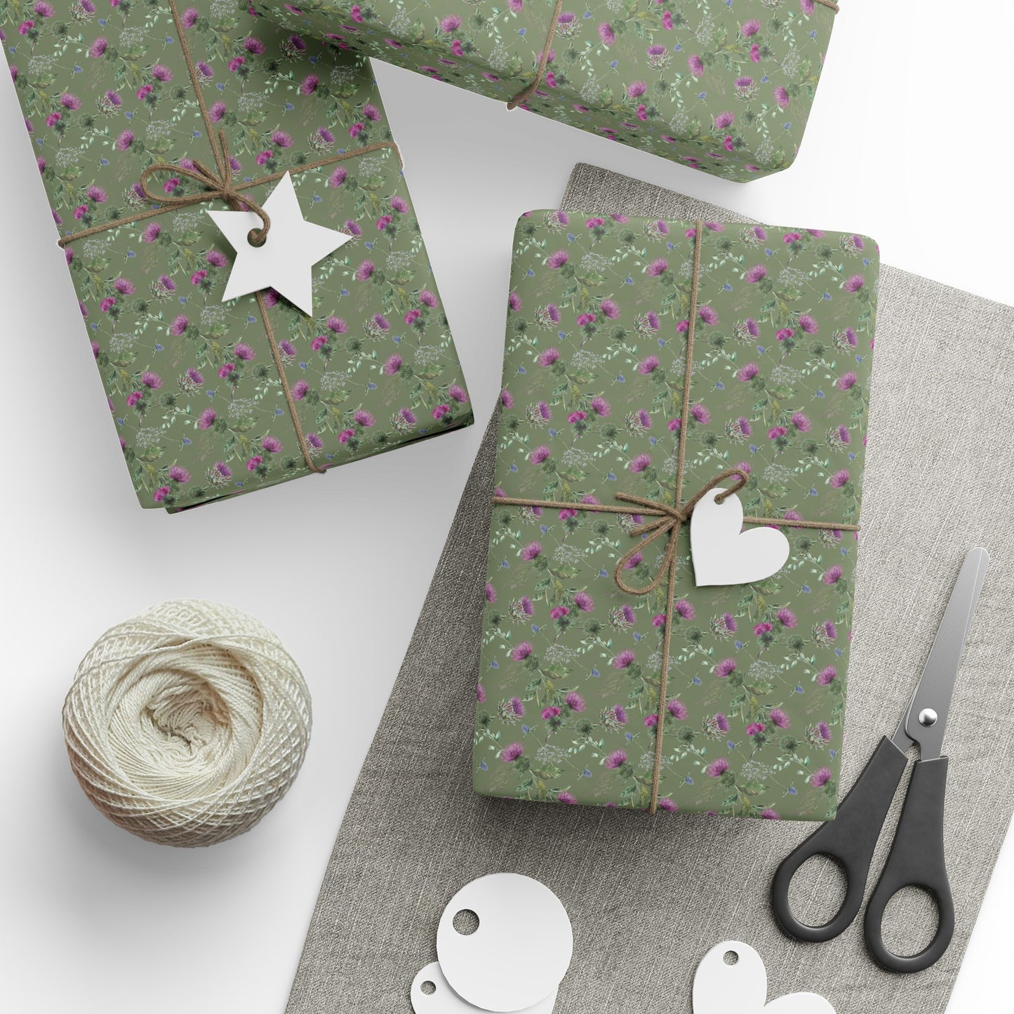 Thistle Wrapping Paper Flower Gift Wrap