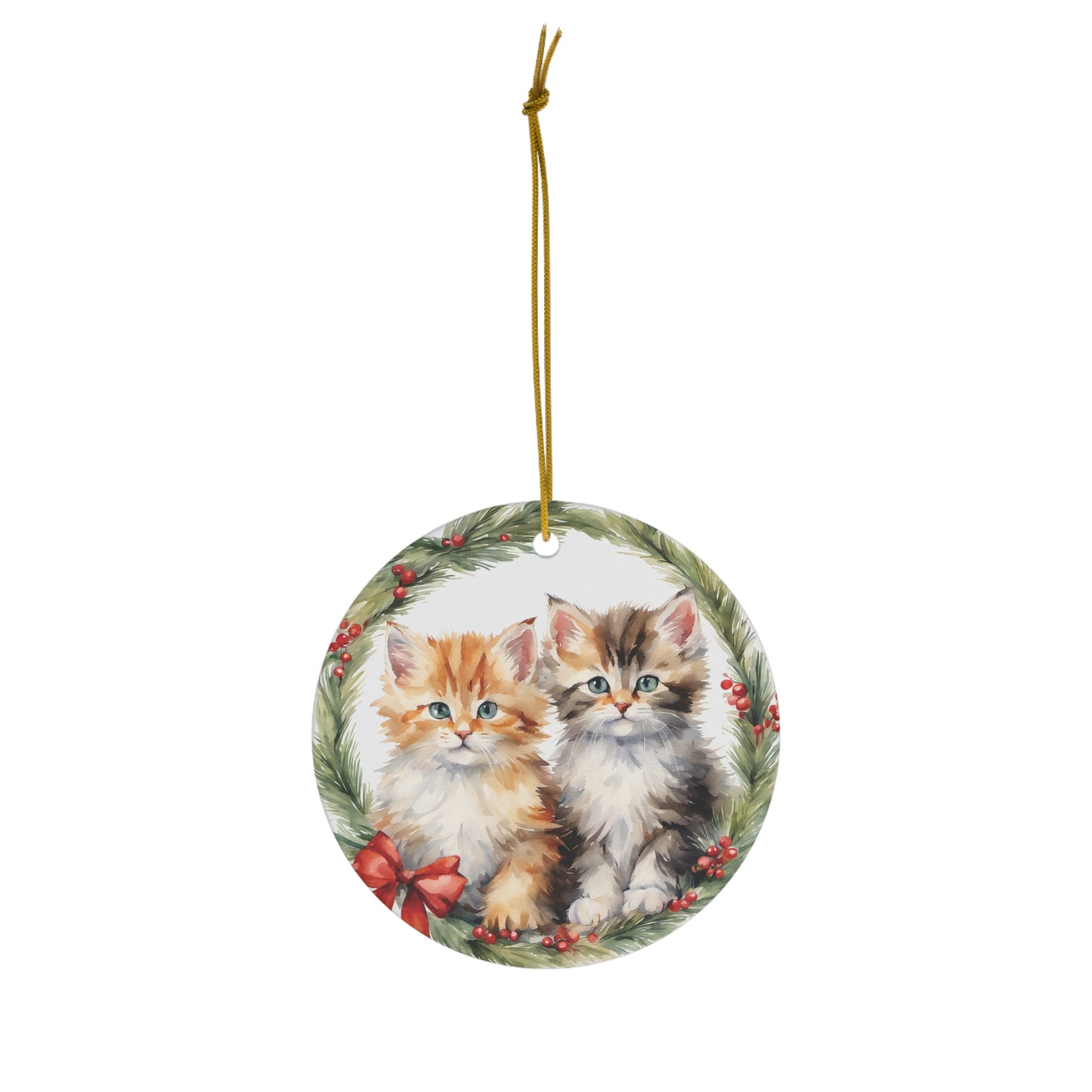 Kitten Ceramic Ornament