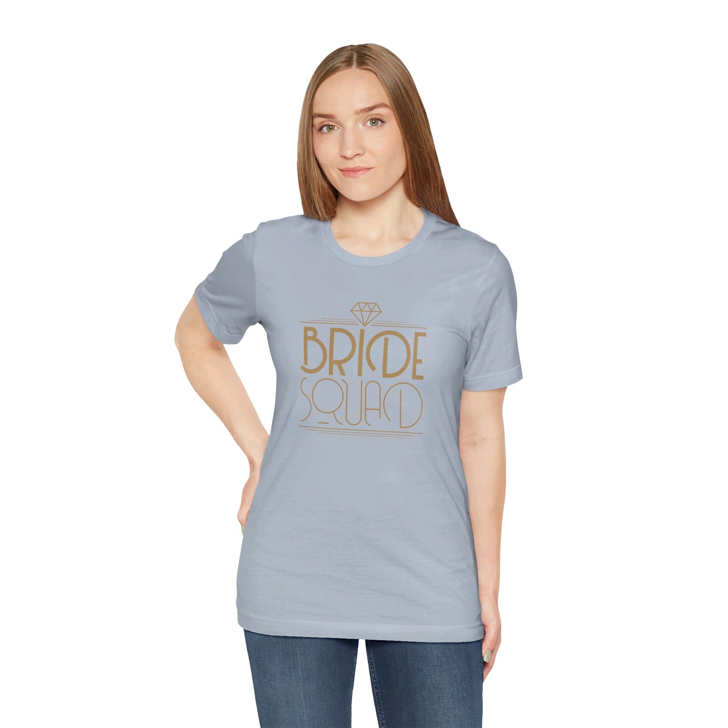 Bride Squad Art Deco Unisex Jersey Short Sleeve Tee Bachelorette Party Shirt