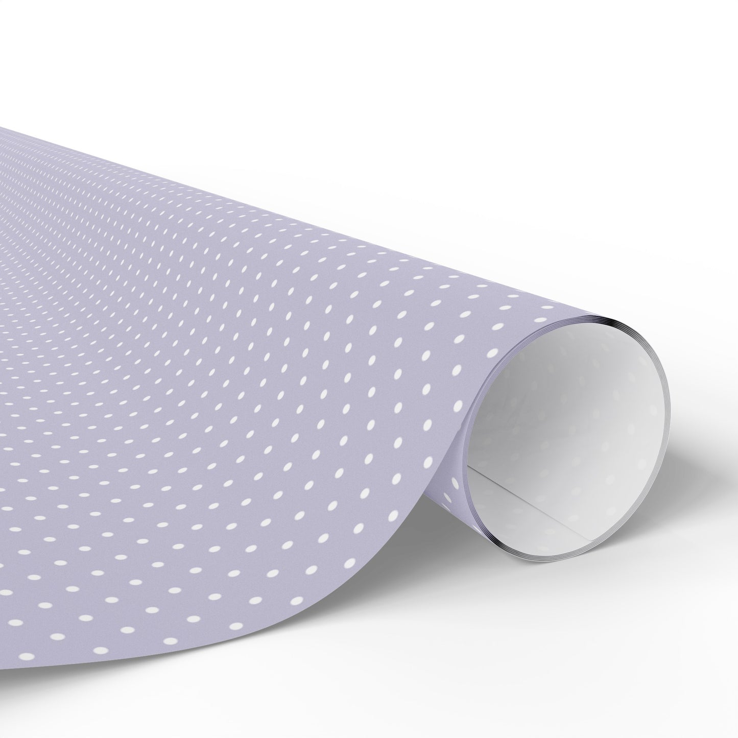 Purple and White Polka Dot Wrapping Paper