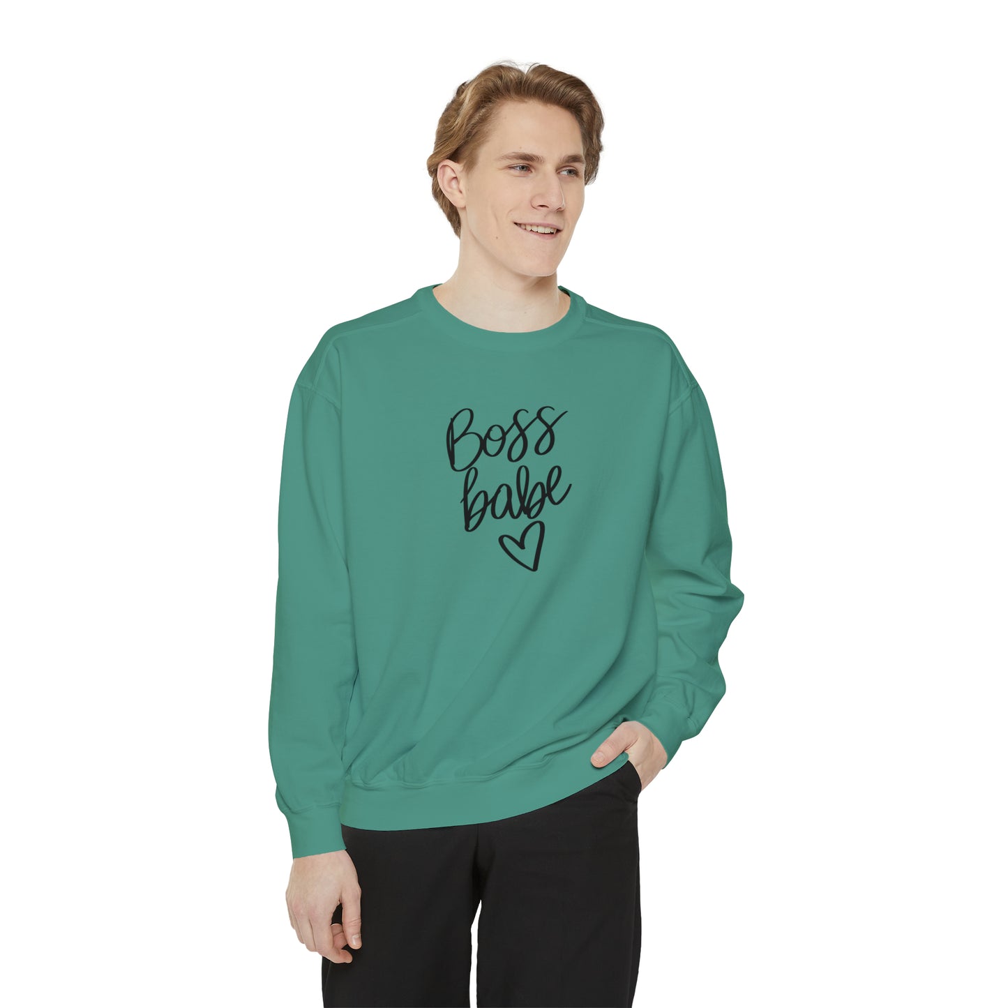 Boss Babe Unisex Garment-Dyed Sweatshirt