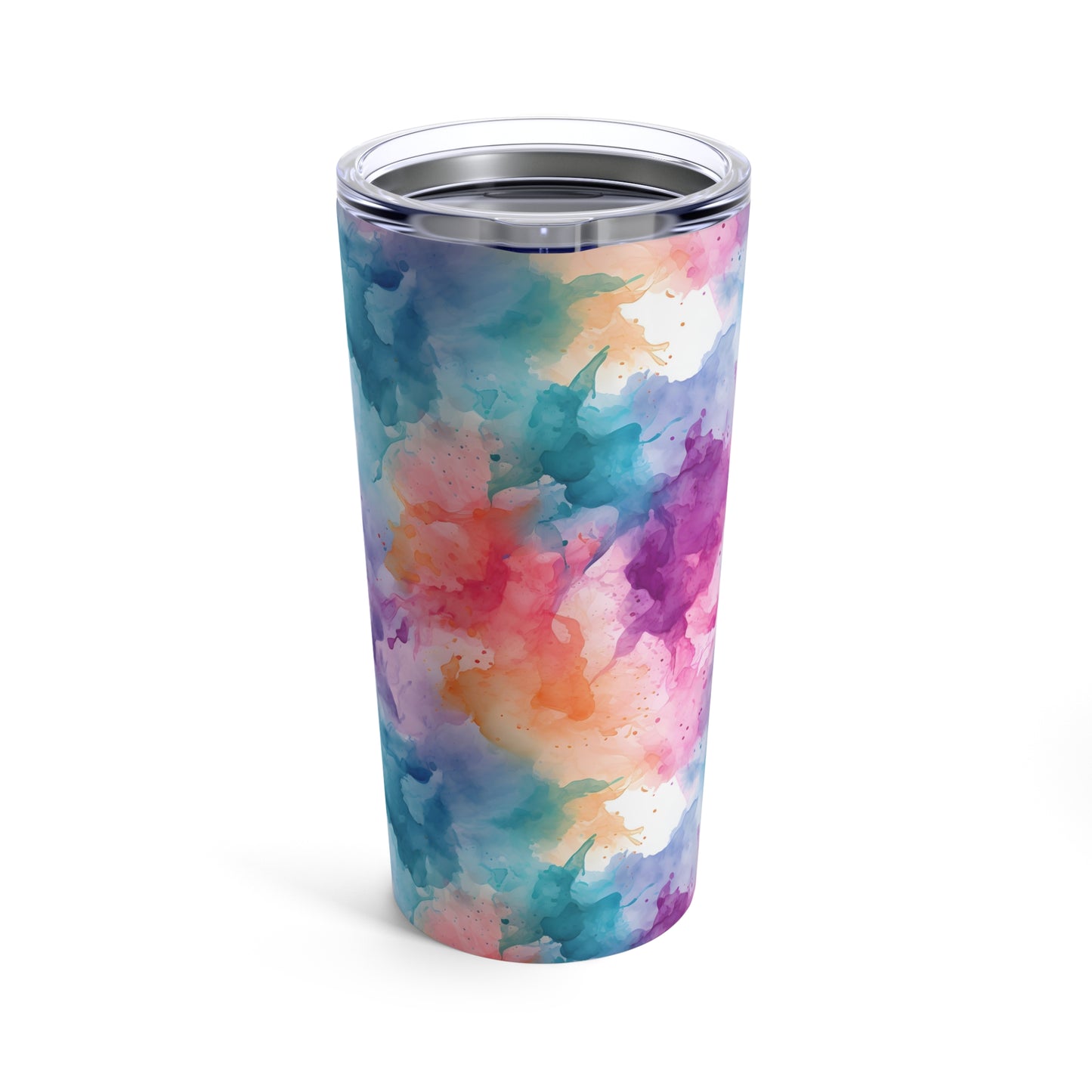 Rainbow Watercolor Tumbler 20oz