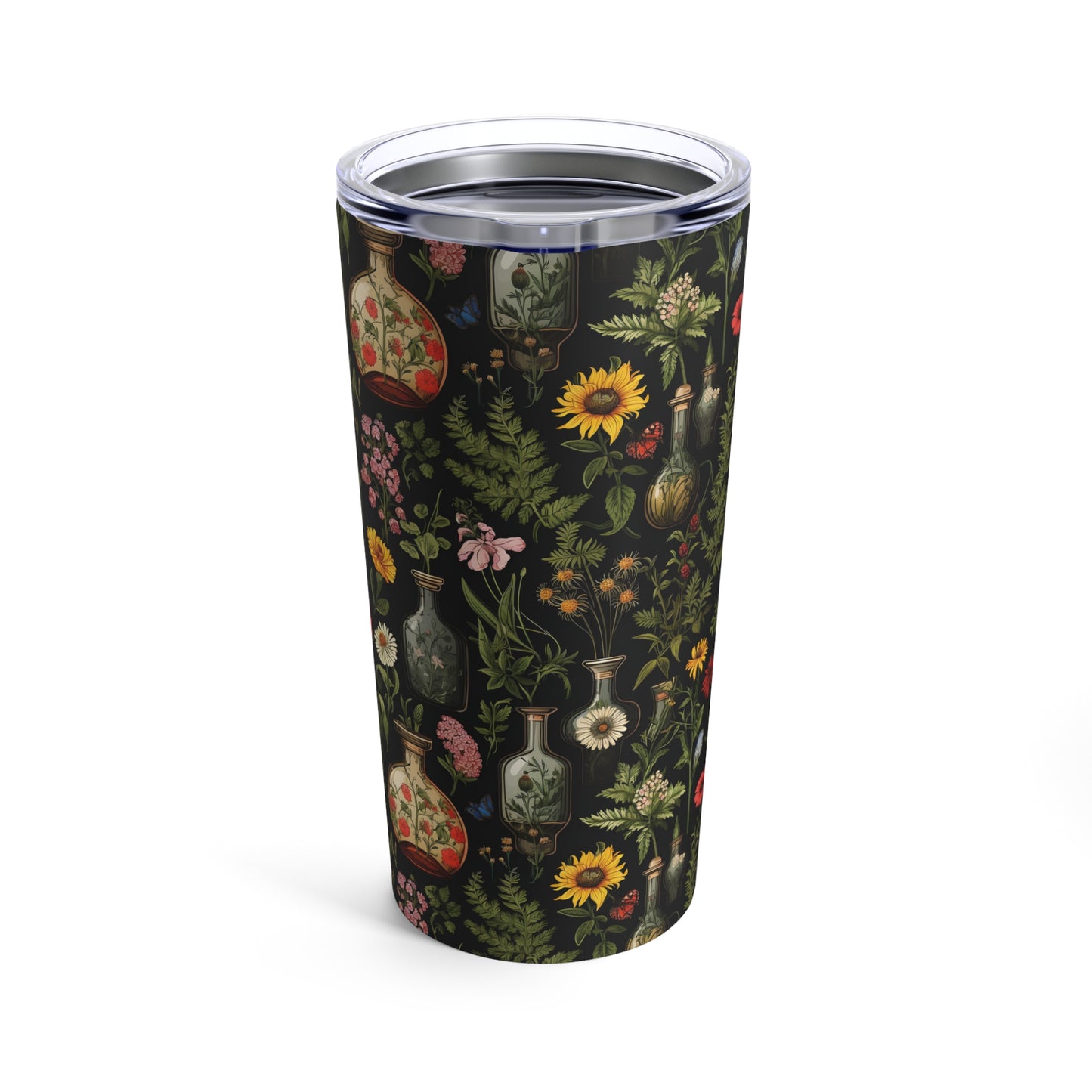 Herbs Flowers and Jars Tumbler 20oz