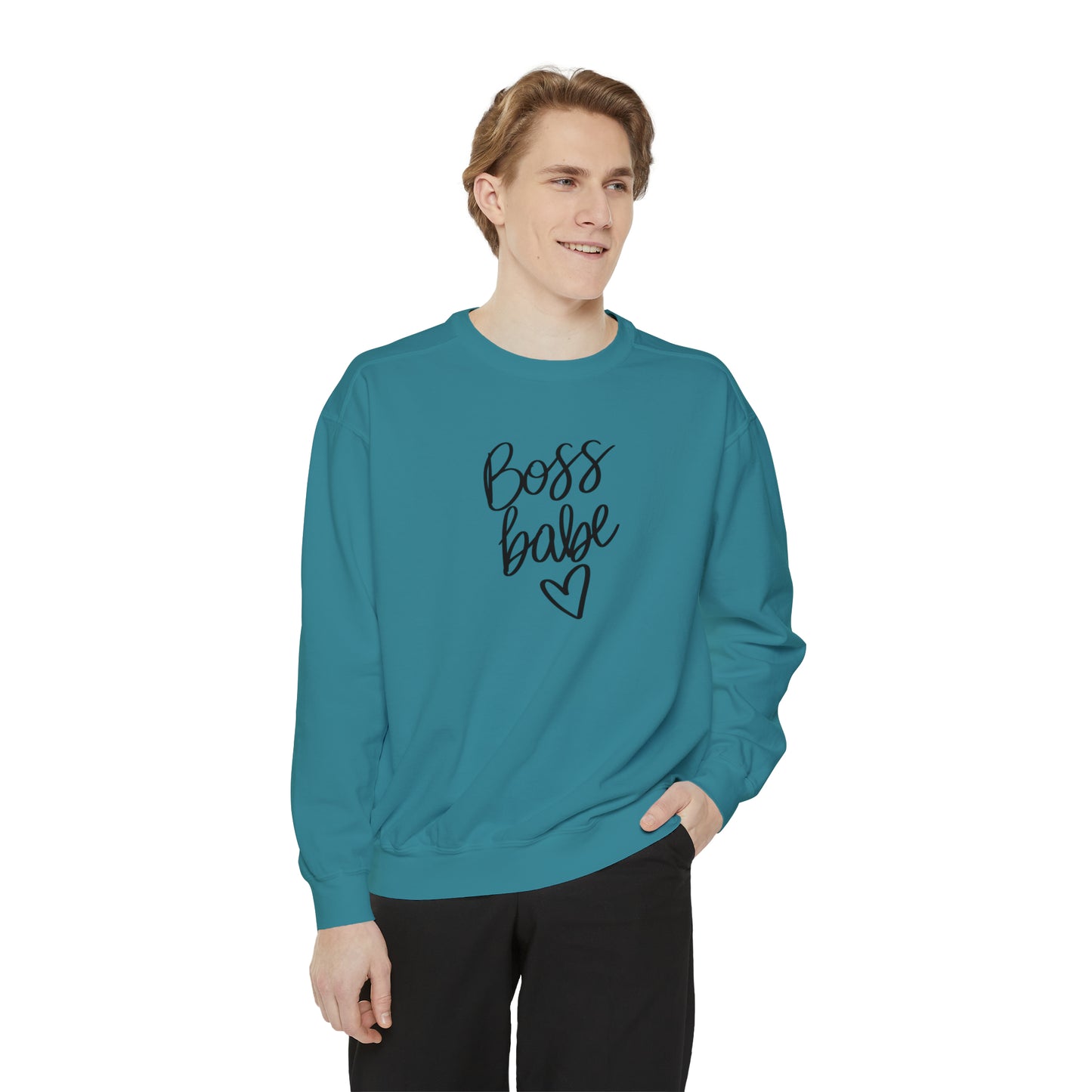 Boss Babe Unisex Garment-Dyed Sweatshirt