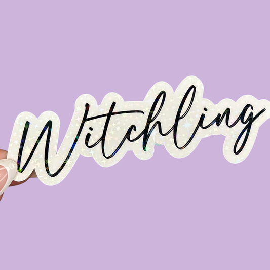 Witchling Throne Of Glass Holographic Sticker
