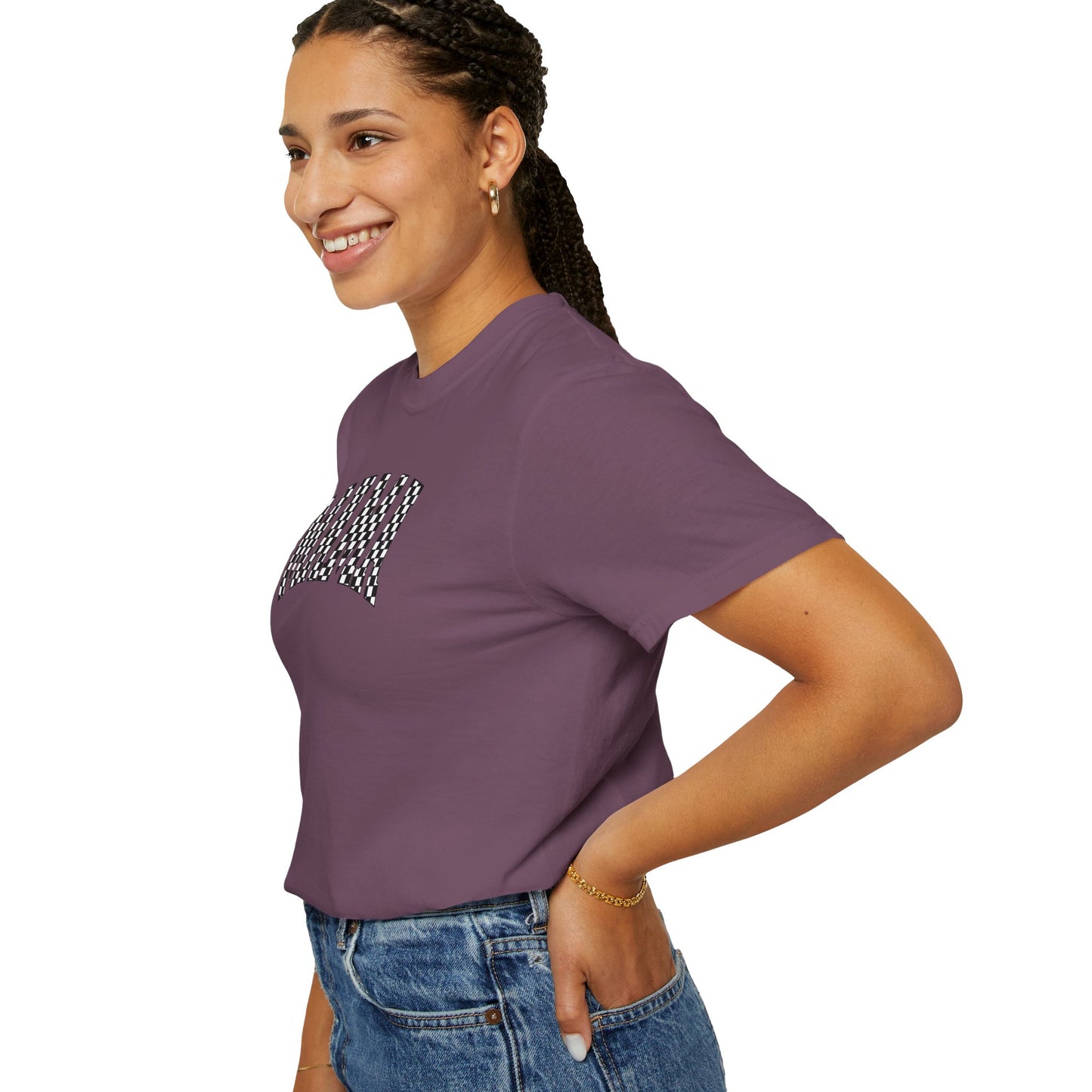 Checkered Mama Unisex T-shirt, Mother's Day Gift, Mom Life Shirt, Family Plaid Tee, Birthday Present for Mom, Gender-Neutral Shirt