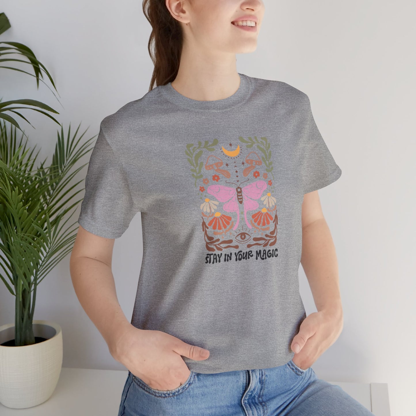 Stay in your Magic Boho Unisex Jersey Short Sleeve Tee