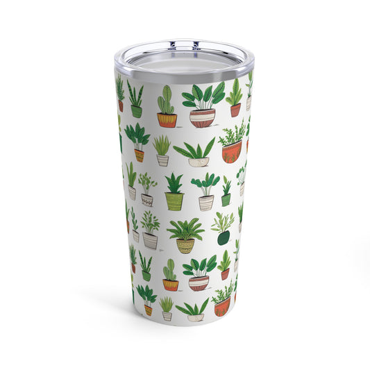 Cute Cottagecore Potted Succulents Tumbler 20oz Succulent Tumbler