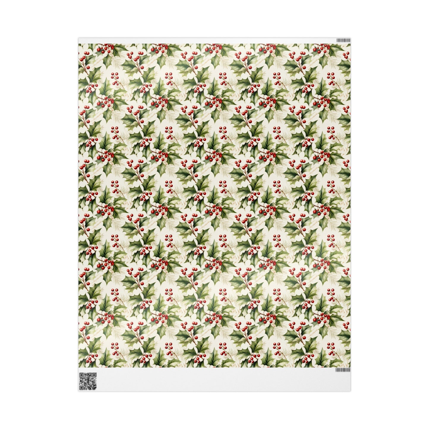 Christmas Gift Wrapping Paper Holly Holiday Wrapping Paper Christmas Gift Wrapping Paper Christmas Holly Paper