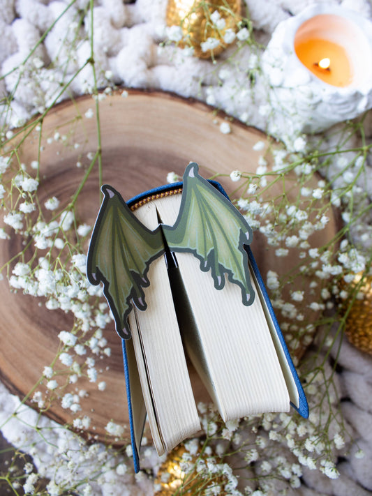 3D Dragon Wings Bookmark | Soft Touch