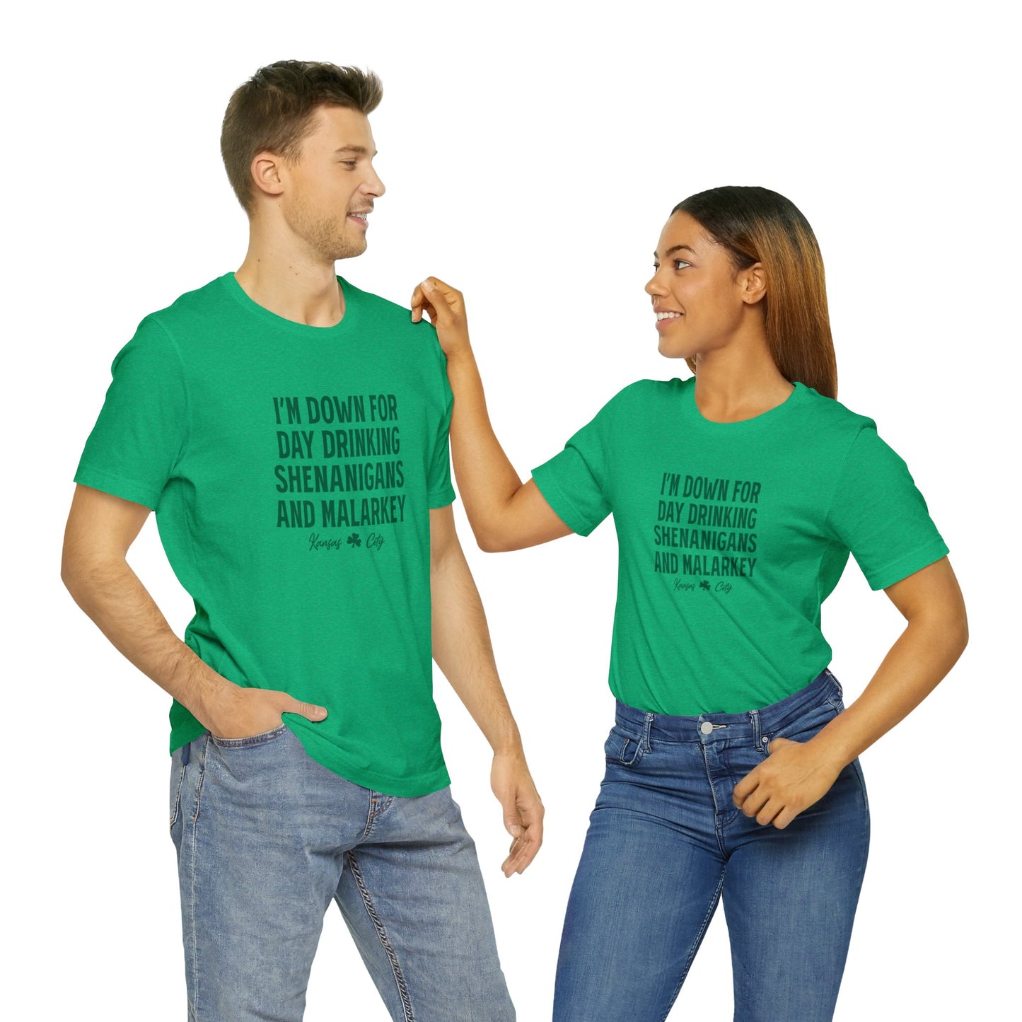 St Patrick's Day Parade Kansas City Unisex Jersey Short Sleeve Tee T-Shirt