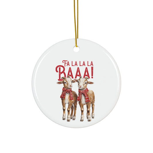 Funny Goat Ceramic Ornament Christmas Gift