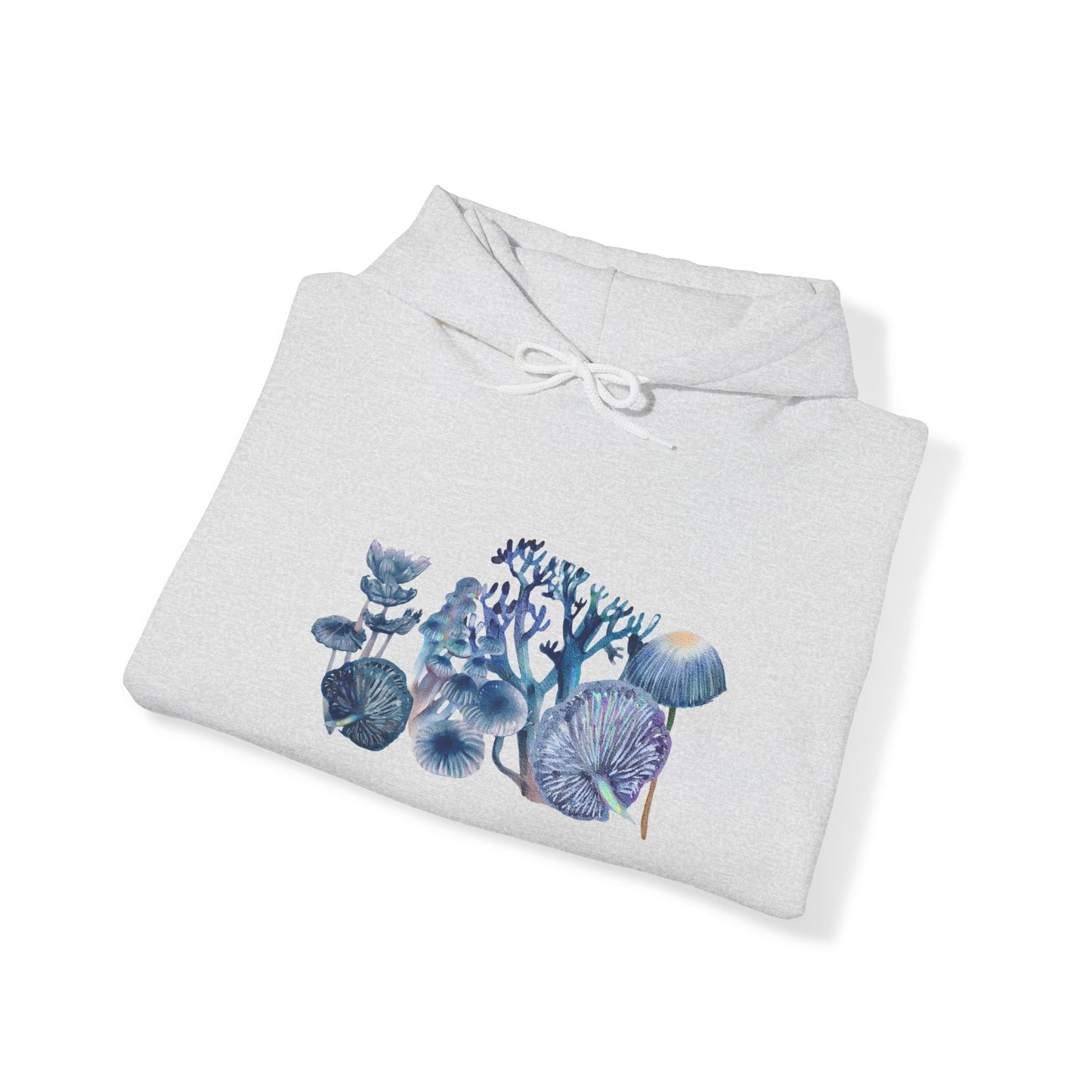 Blue Watercolor Mushroom Heavy Blend Sweatshirt