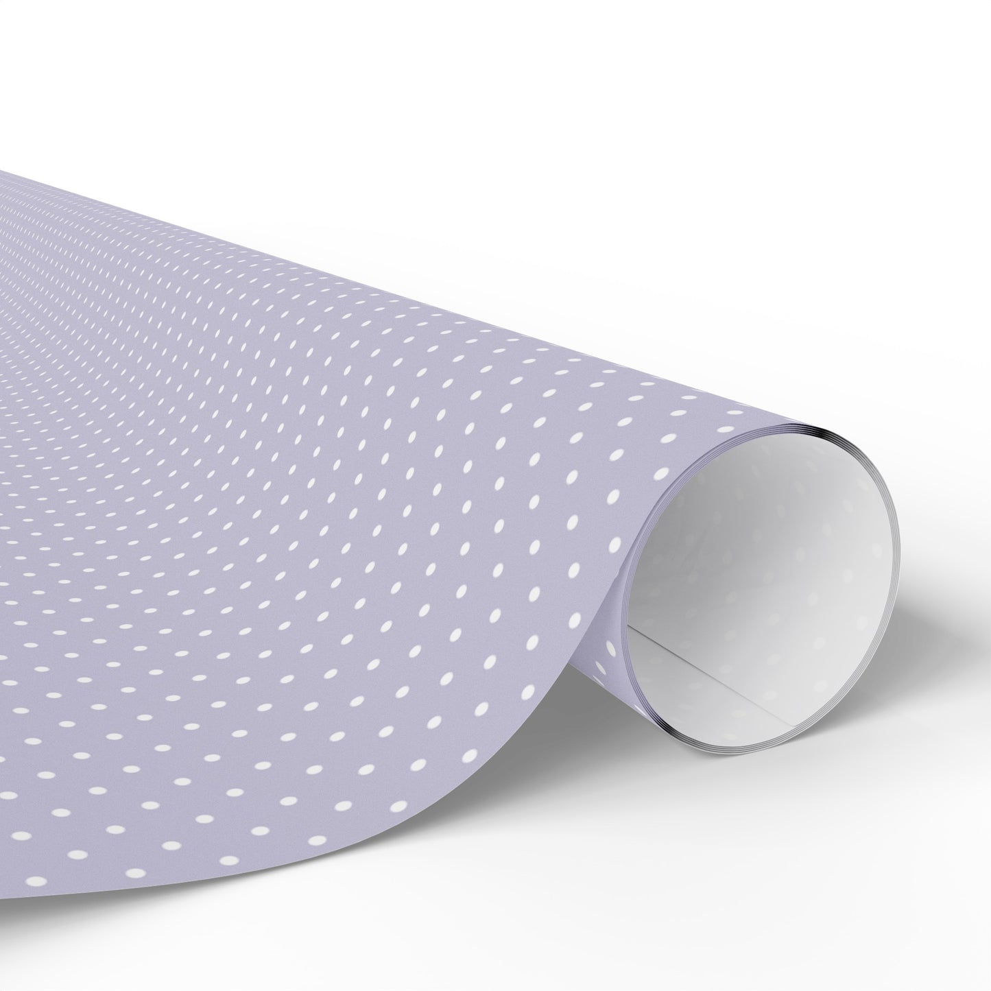 Purple and White Polka Dot Wrapping Paper