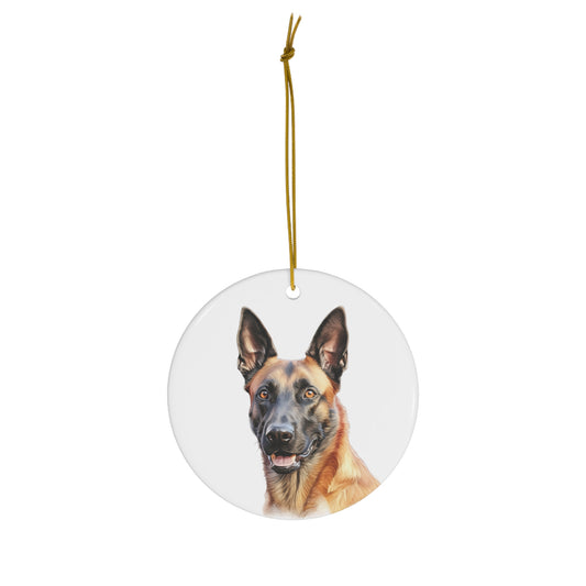 Belgian Malinois Ceramic Ornament