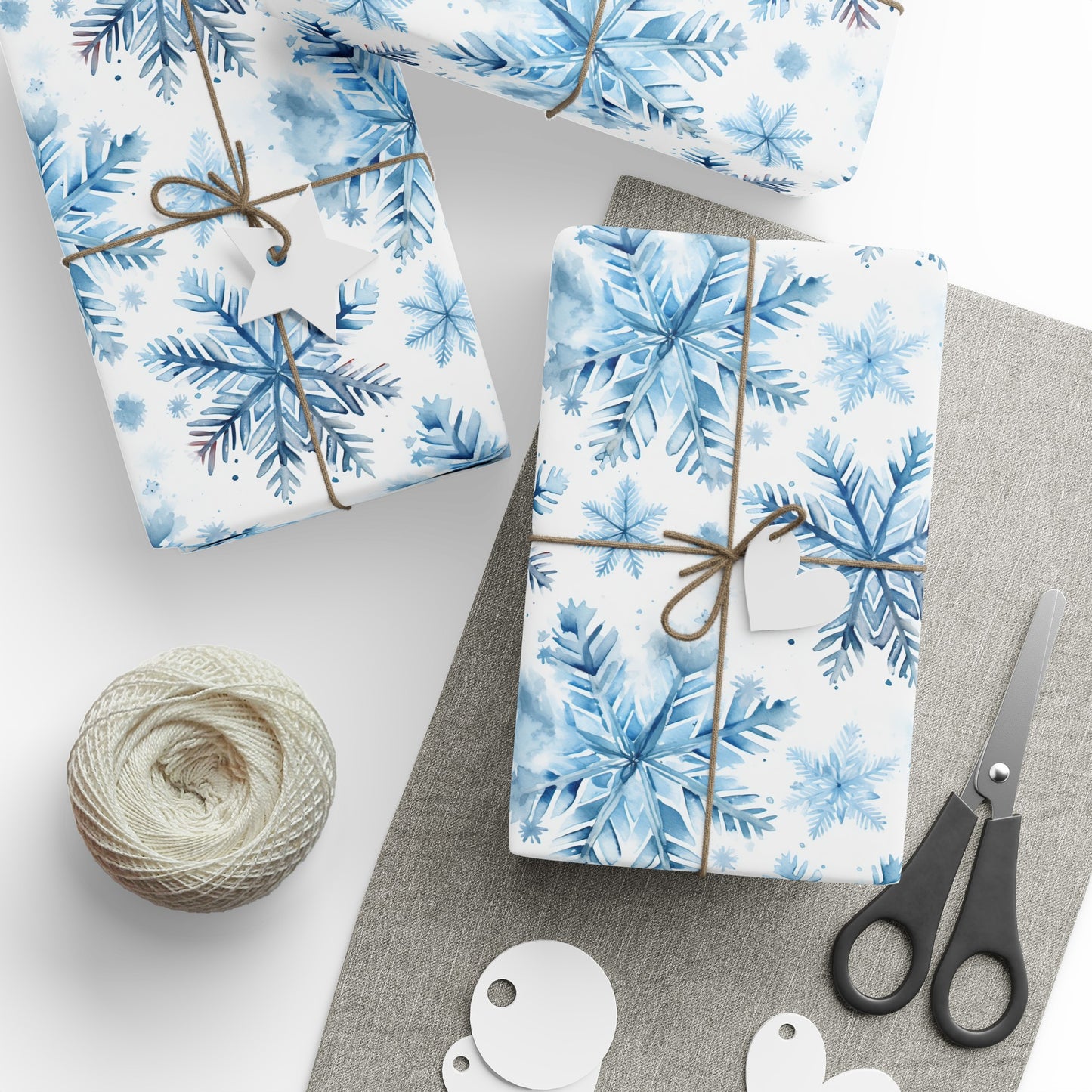 Snowflake Christmas Gift Wrapping Paper