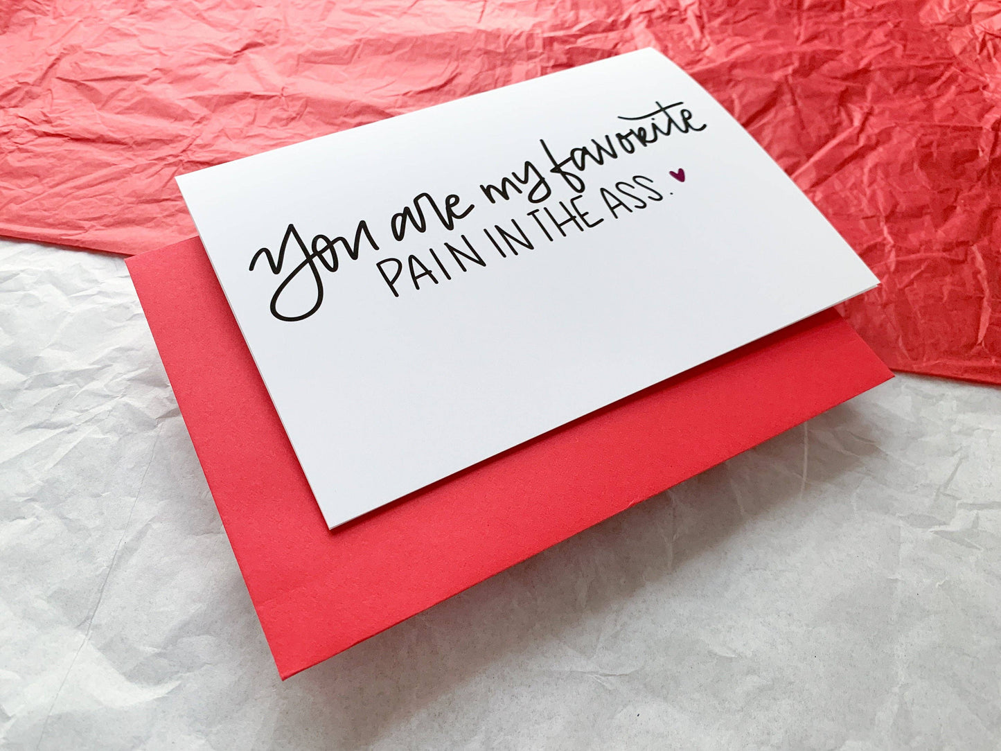 You Are My Favorite Pain in the Ass Snarky Handmade Val