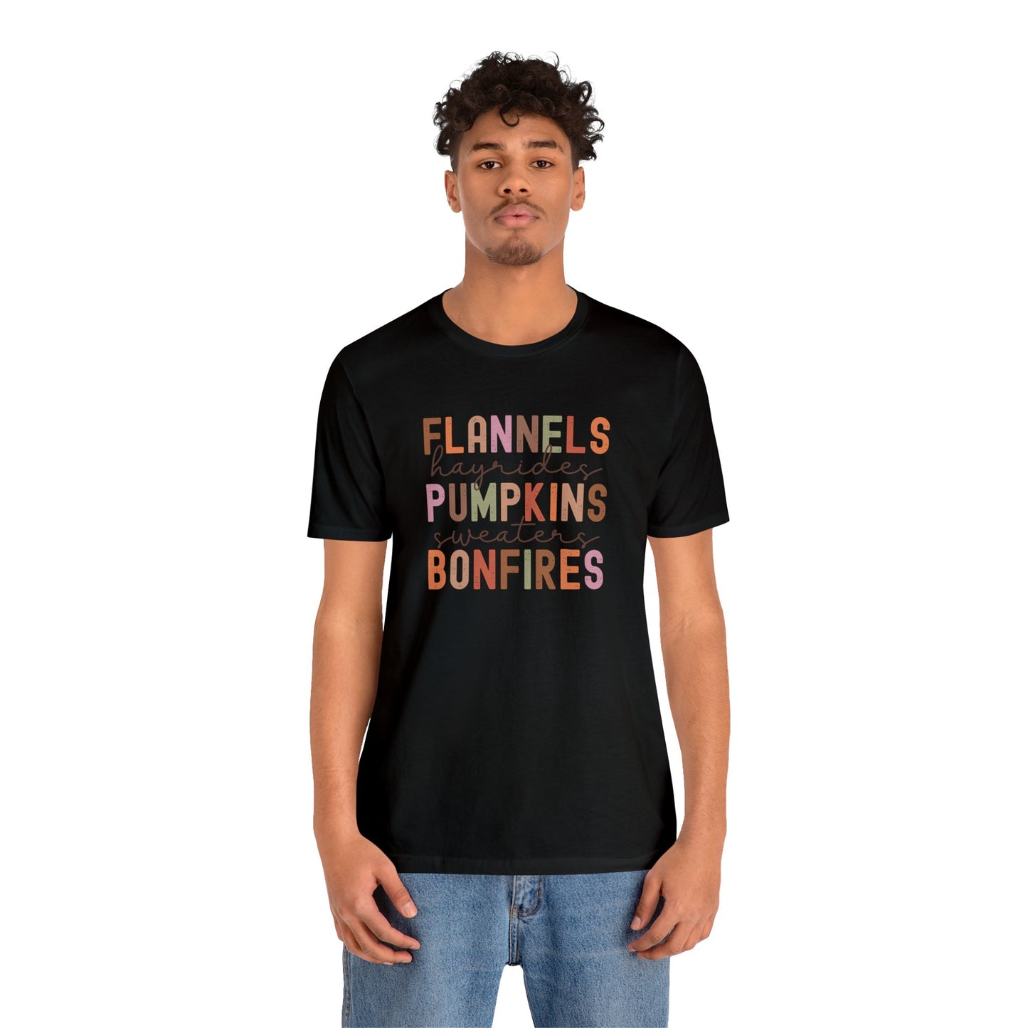 Fall things shirt Unisex Jersey Short Sleeve Tee T-Shirt Fall Shirt