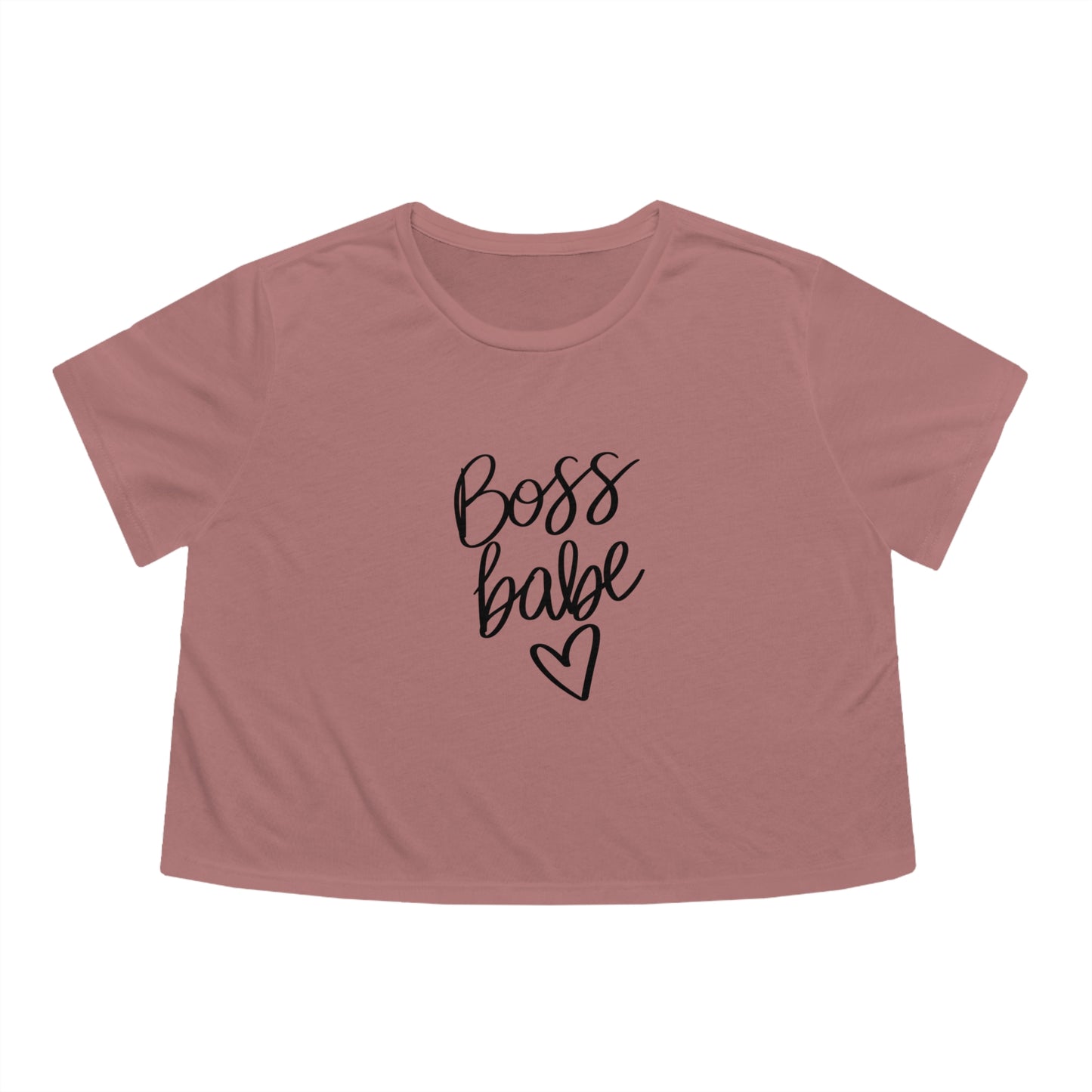 Boss Babe Women's Flowy Cropped Tee