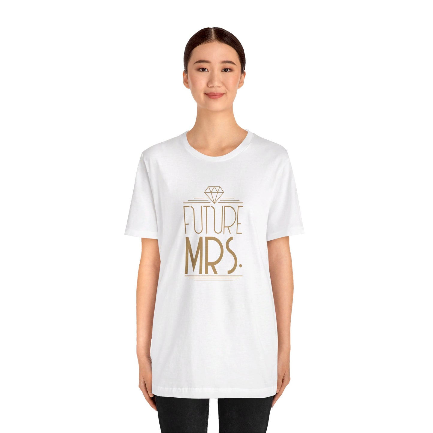 Future Mrs Art Deco Unisex Jersey Short Sleeve Tee Bachelorette Party Shirt