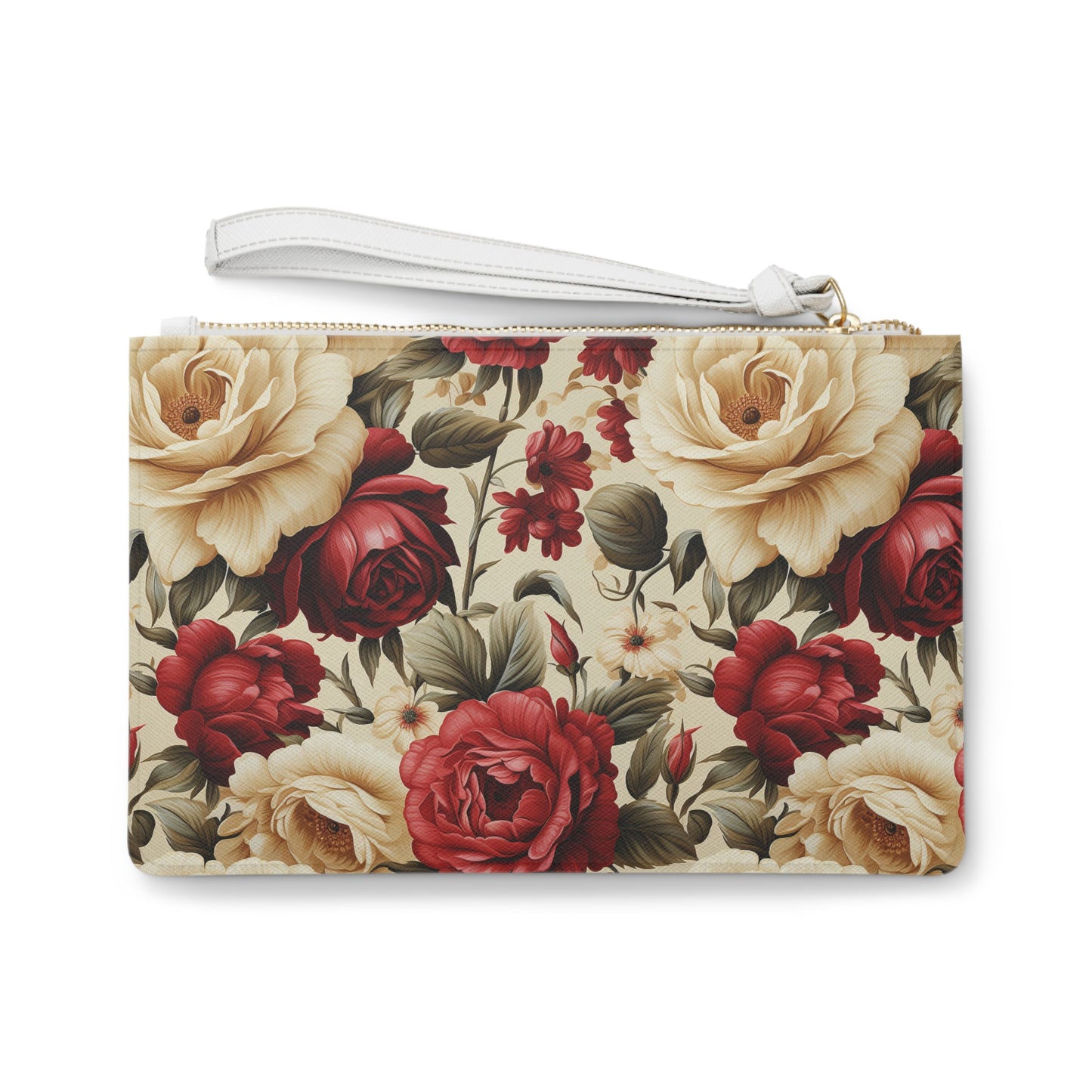 Vintage Style Rose Clutch Bag