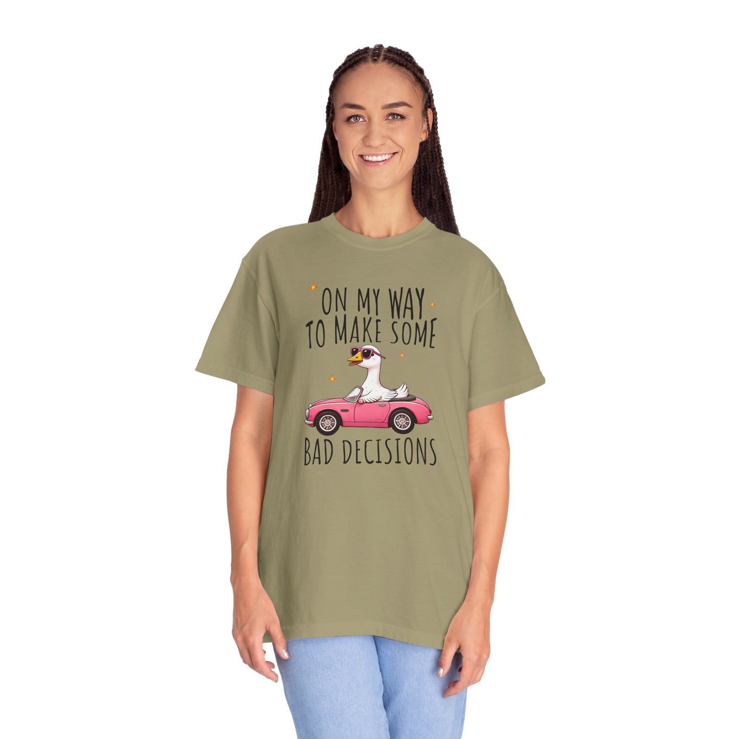 Fun Graphic T-Shirt, "On My Way to Make Some Bad Decisions", Casual Wear, Gift for Friends, Humor Tee, Weekend Vibes