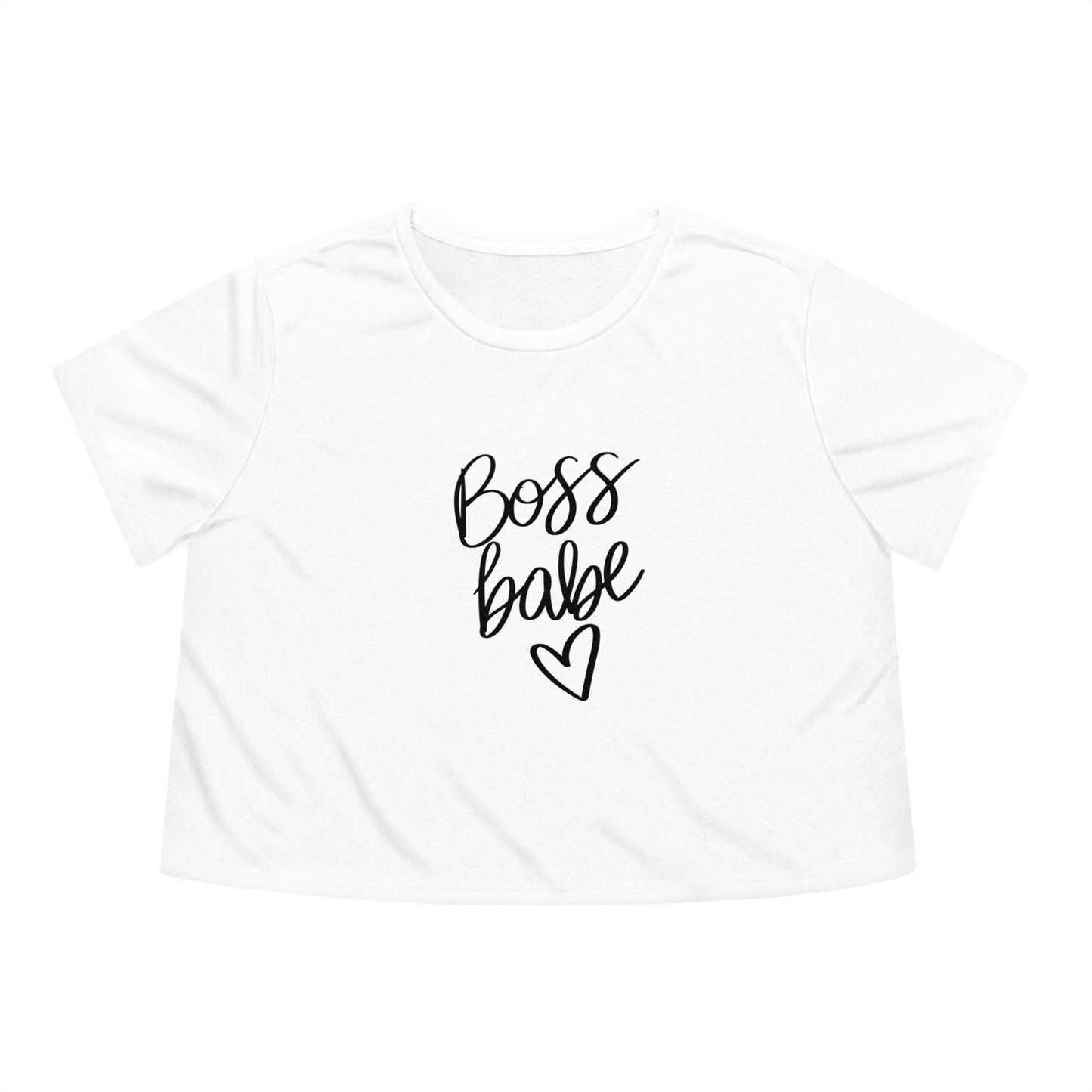 Boss Babe Women's Flowy Cropped Tee