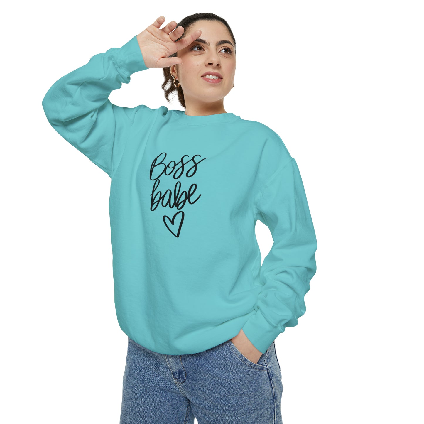 Boss Babe Unisex Garment-Dyed Sweatshirt