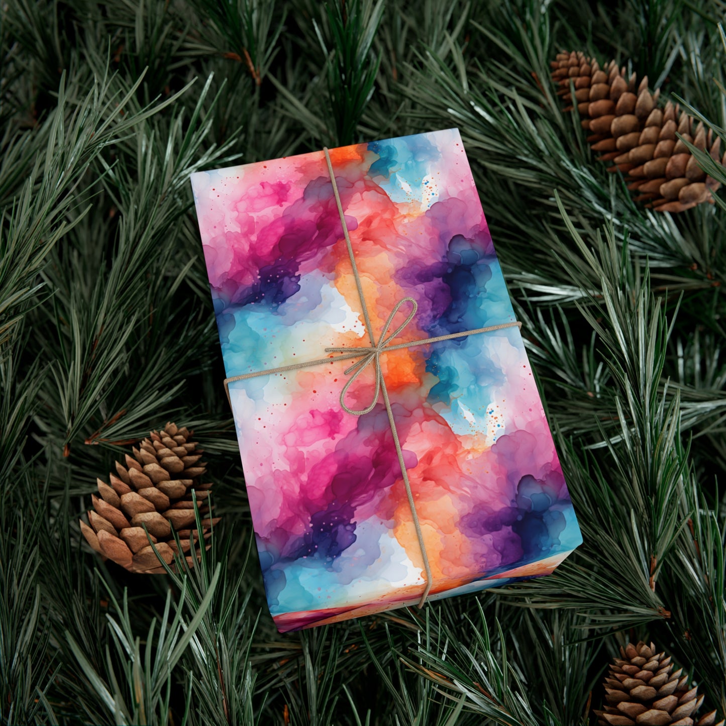 Alcohol Ink Gift Wrap