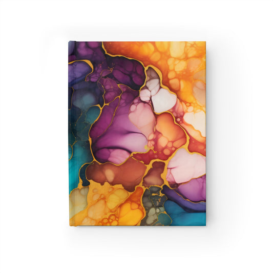 Alcohol Ink Notebook Blank Diary Mood Journal, Therapy Journal, Manifestation Journal 5x7 Journal Sketchbook