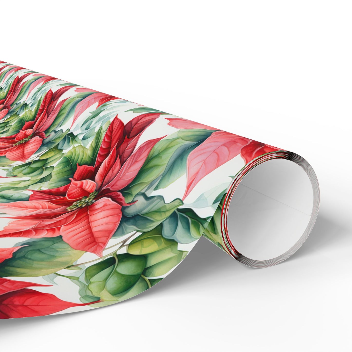 Poinsettia Floral Wrapping Paper