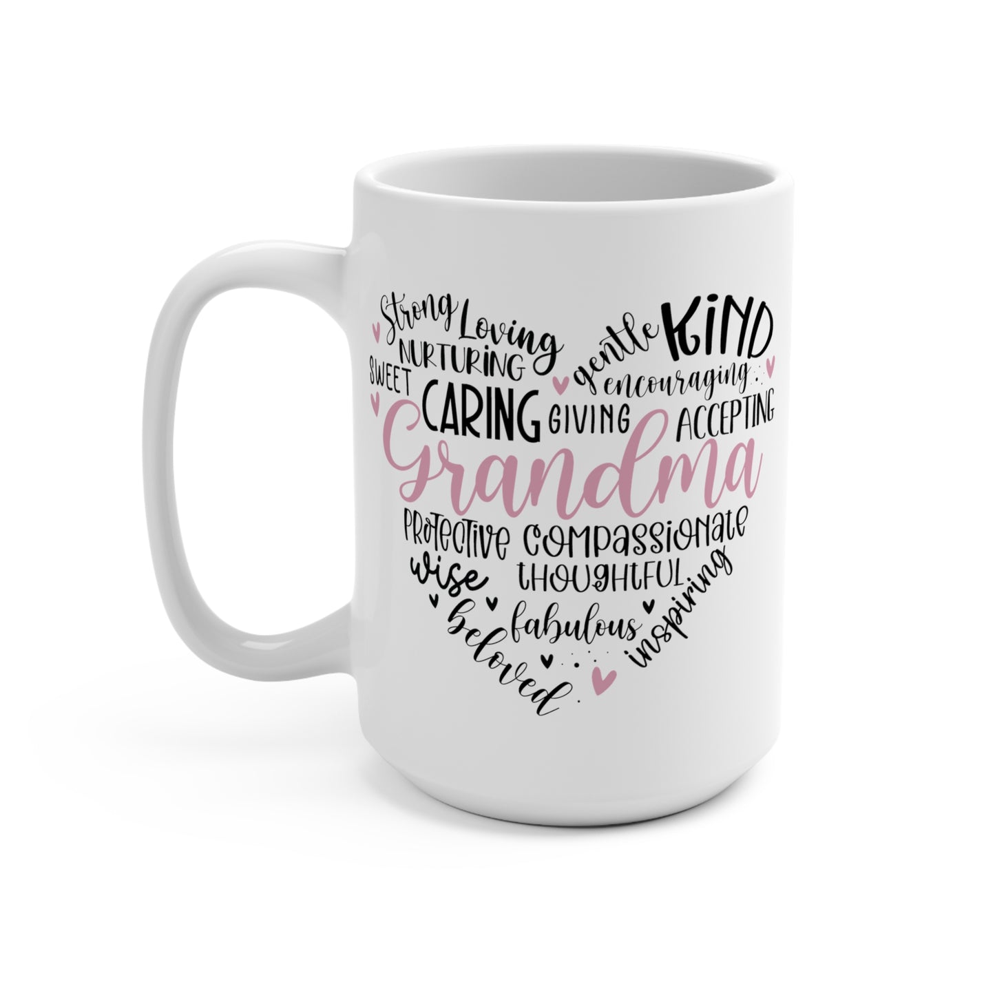 Grandma Heart Mug 15oz