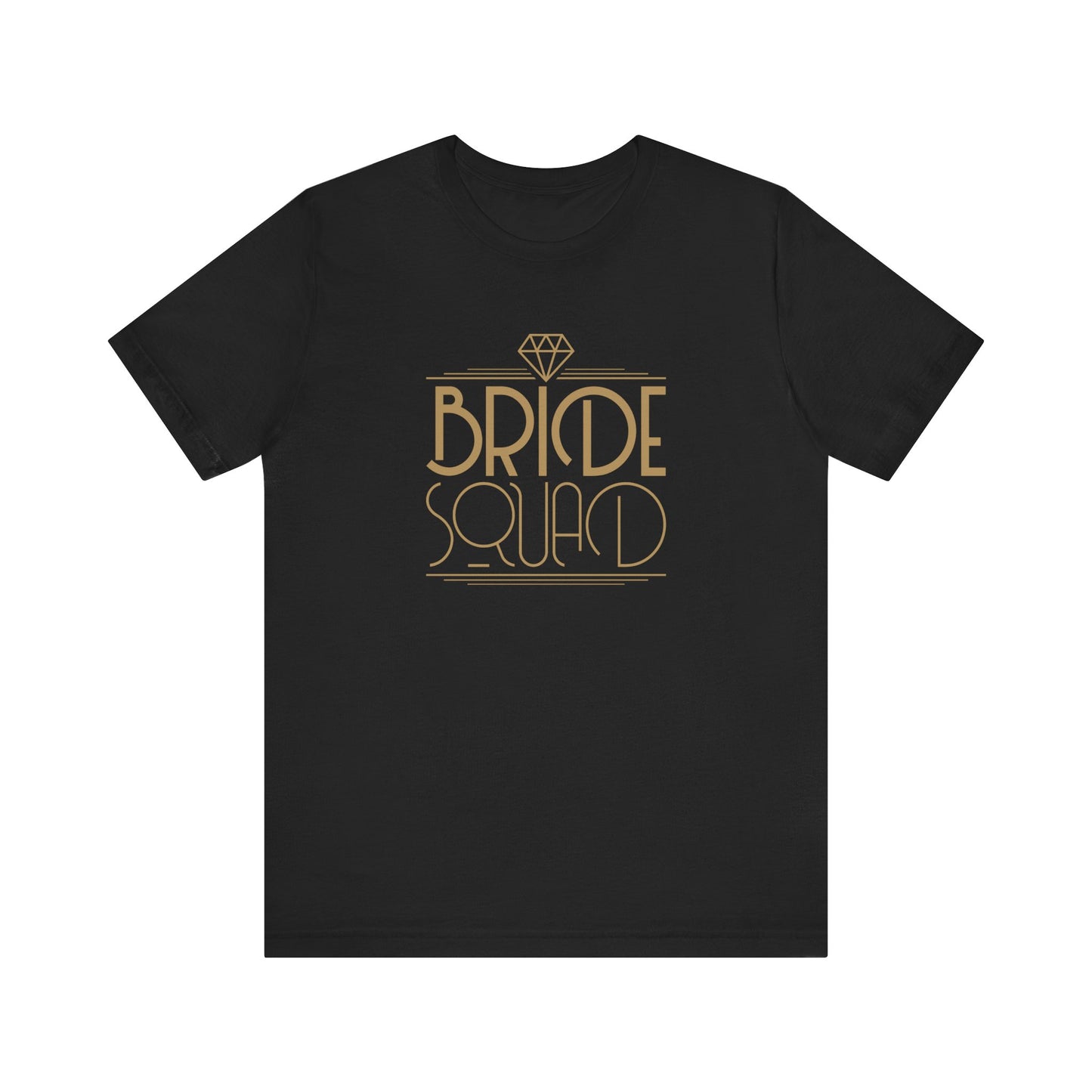 Bride Squad Art Deco Unisex Jersey Short Sleeve Tee Bachelorette Party Shirt