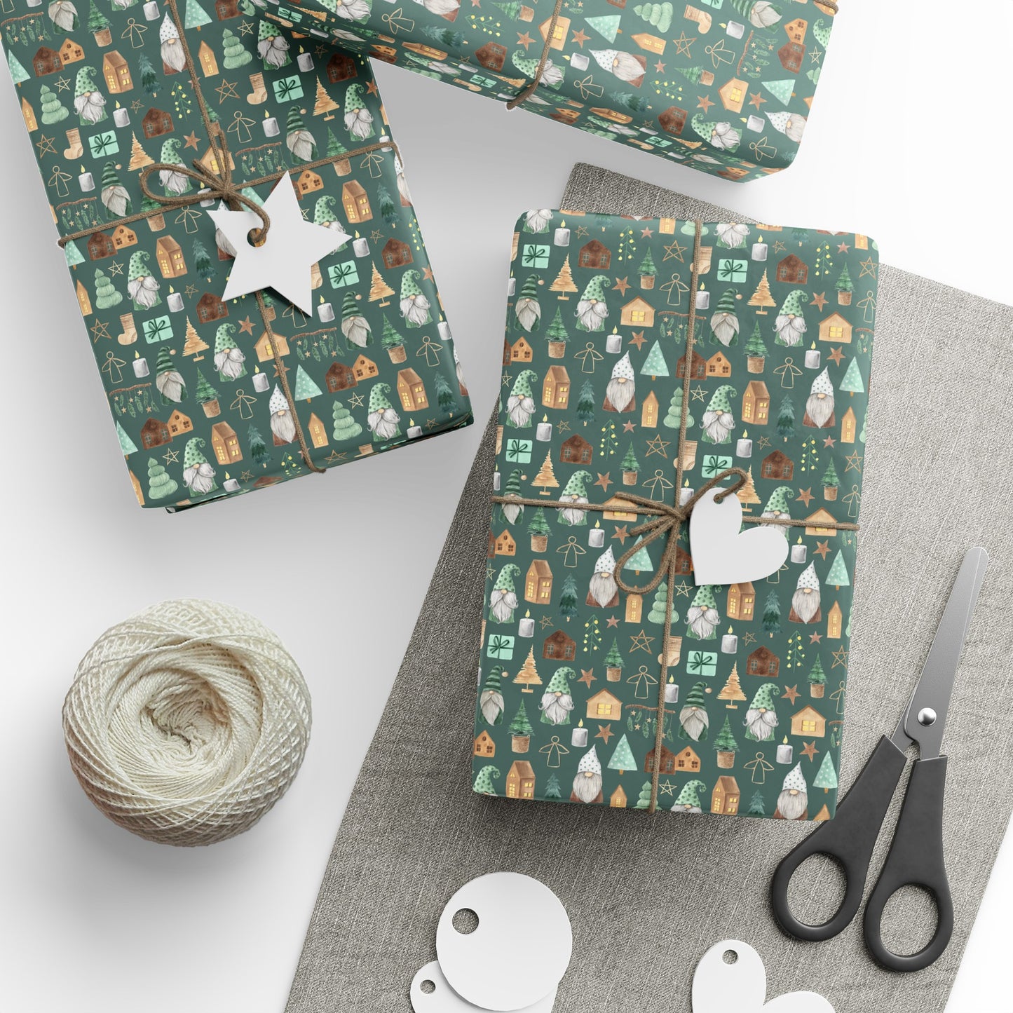 Christmas Gnome Wrapping Paper