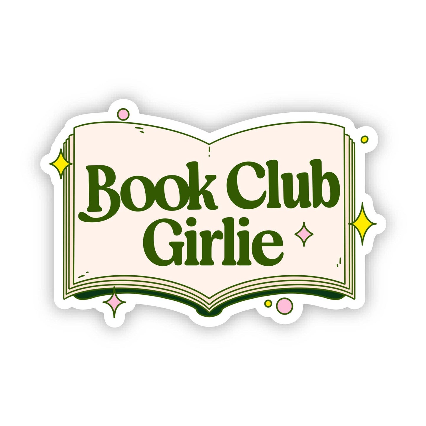 Book Club Girlie Sticker