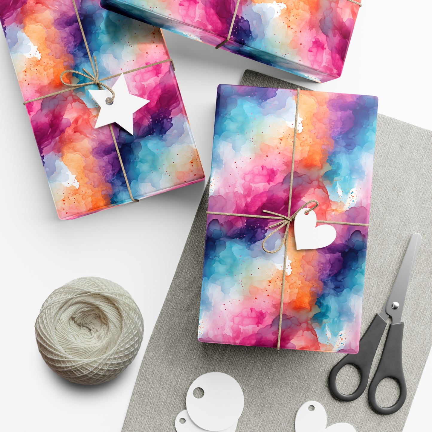 Alcohol Ink Gift Wrap