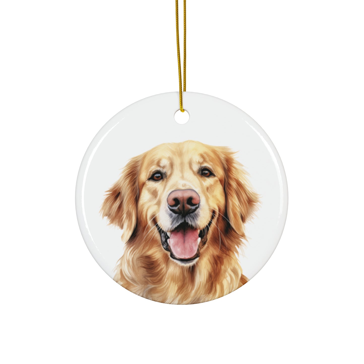 Golden Retriever Ceramic Ornament