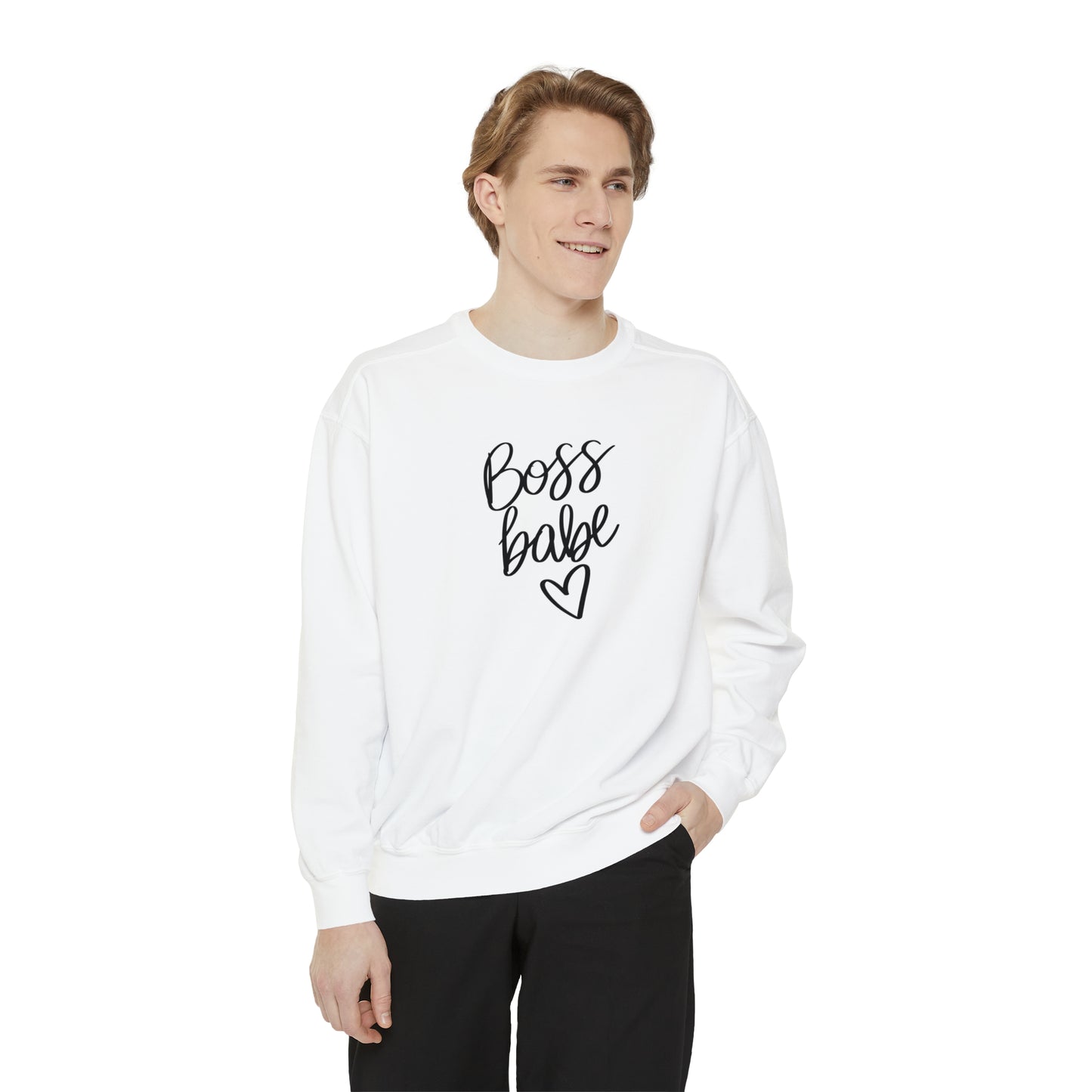 Boss Babe Unisex Garment-Dyed Sweatshirt