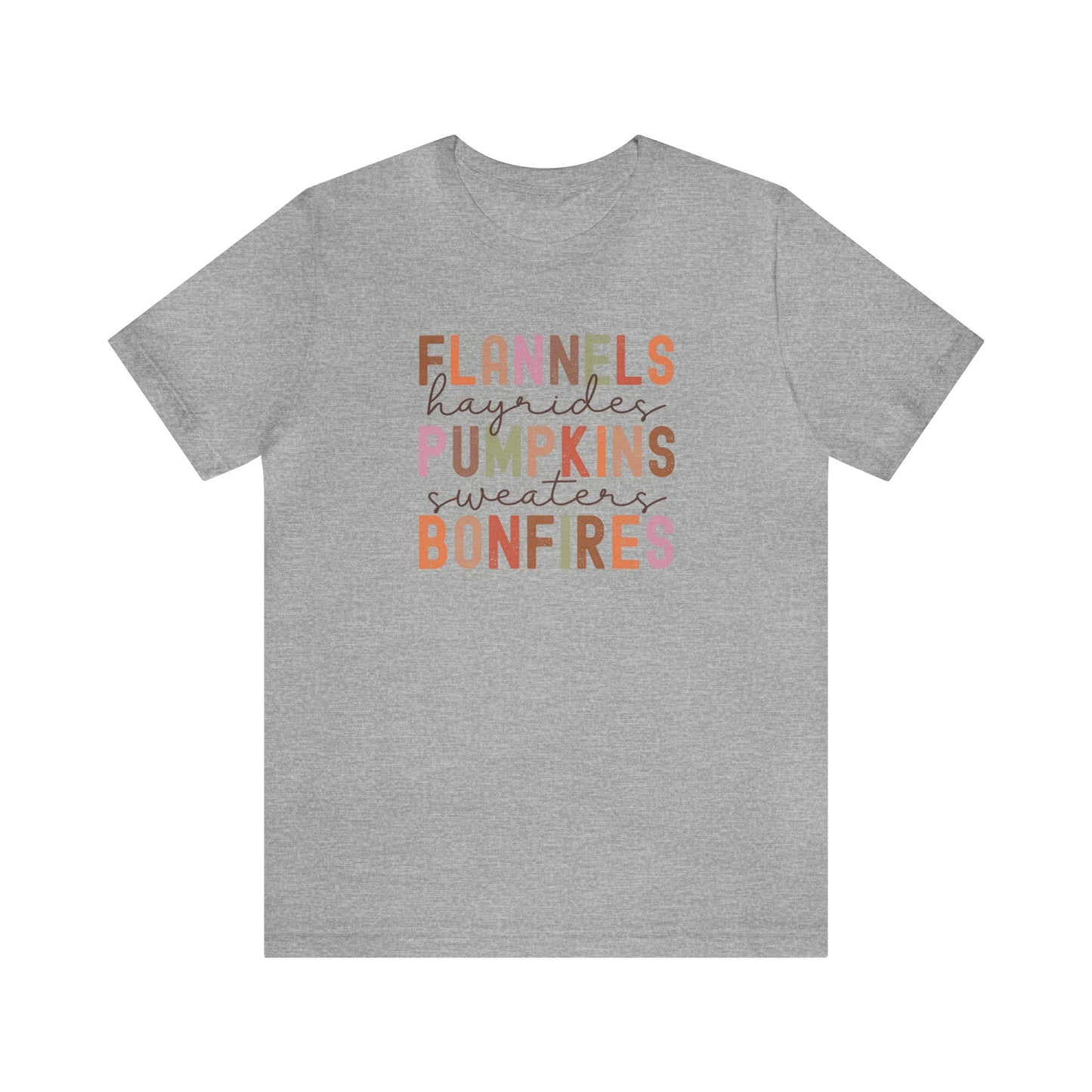 Fall things shirt Unisex Jersey Short Sleeve Tee T-Shirt Fall Shirt