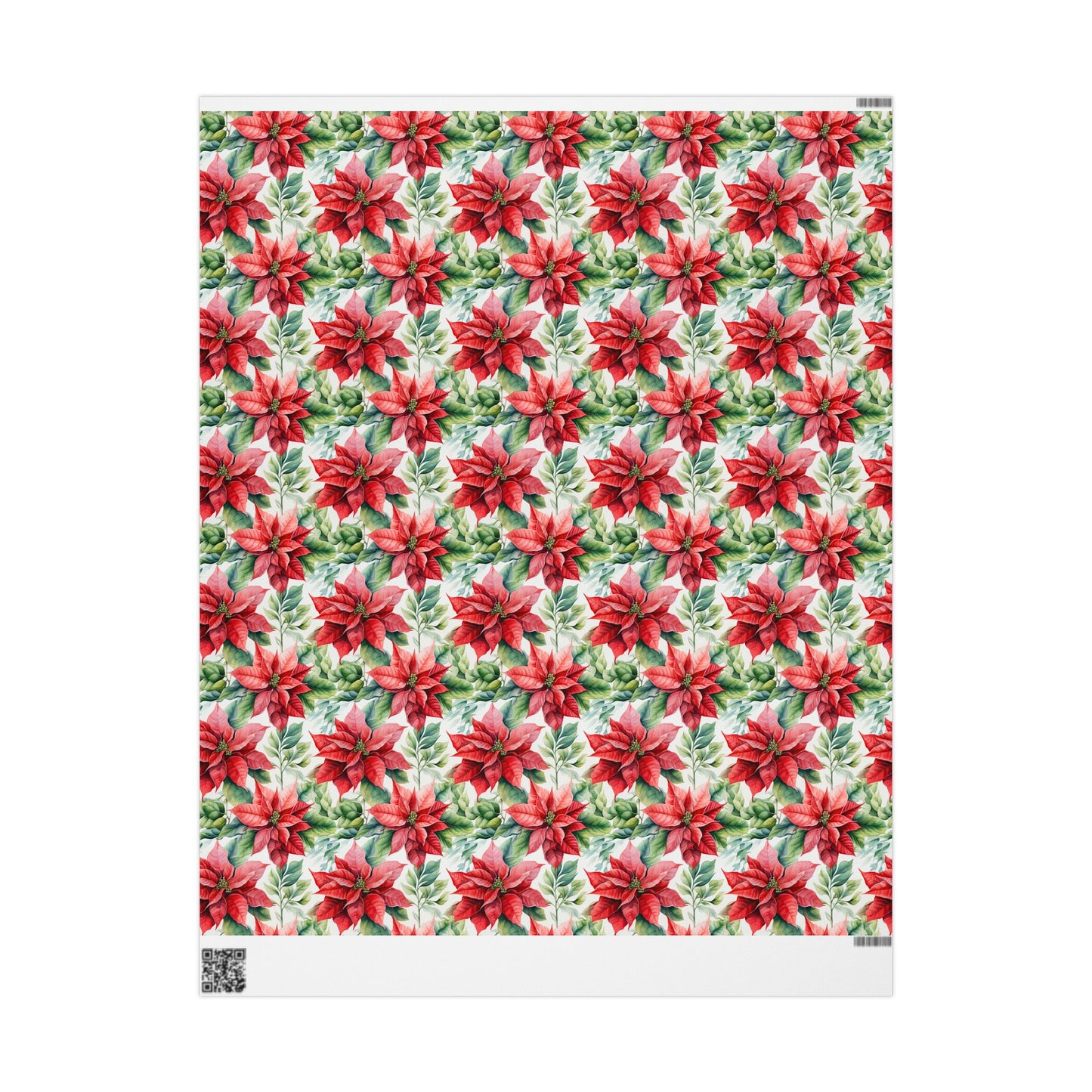 Poinsetta Holiday Wrapping Paper