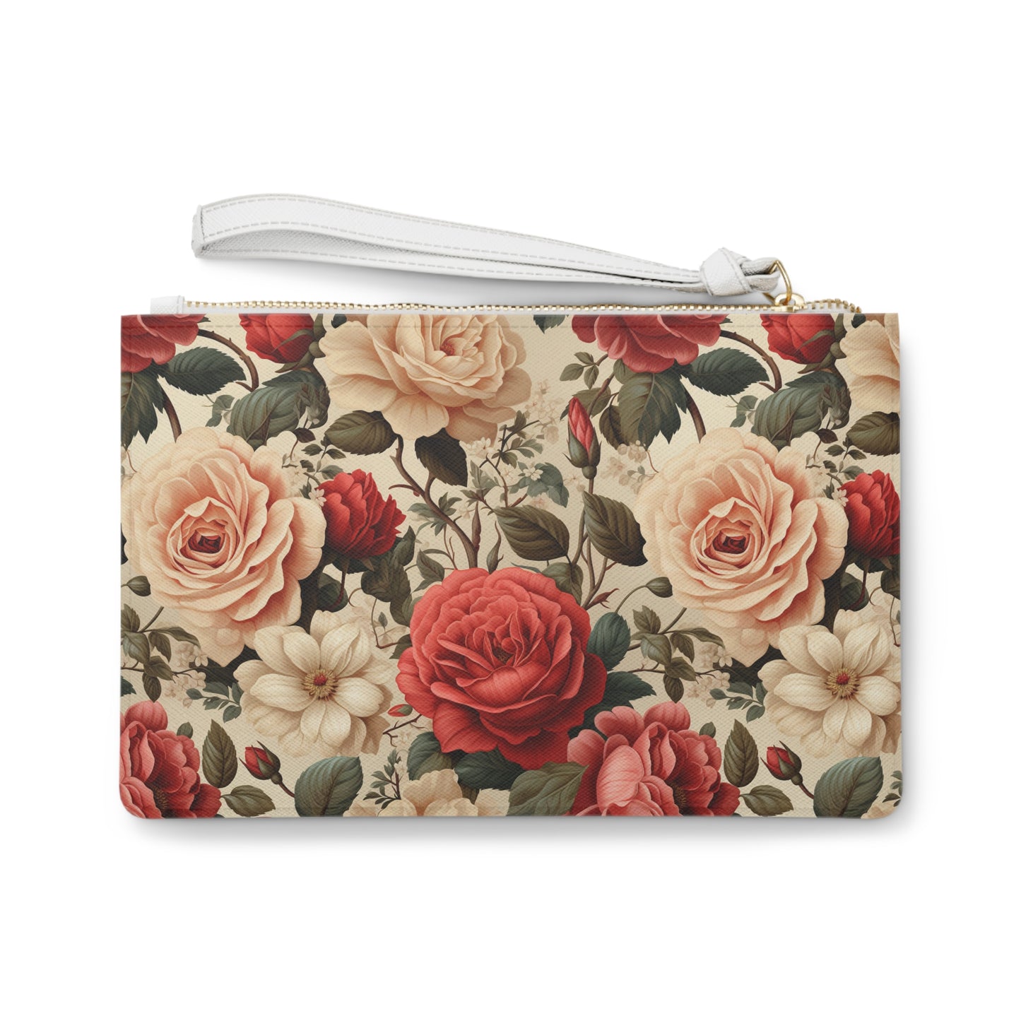 Retro Rose Clutch Bag