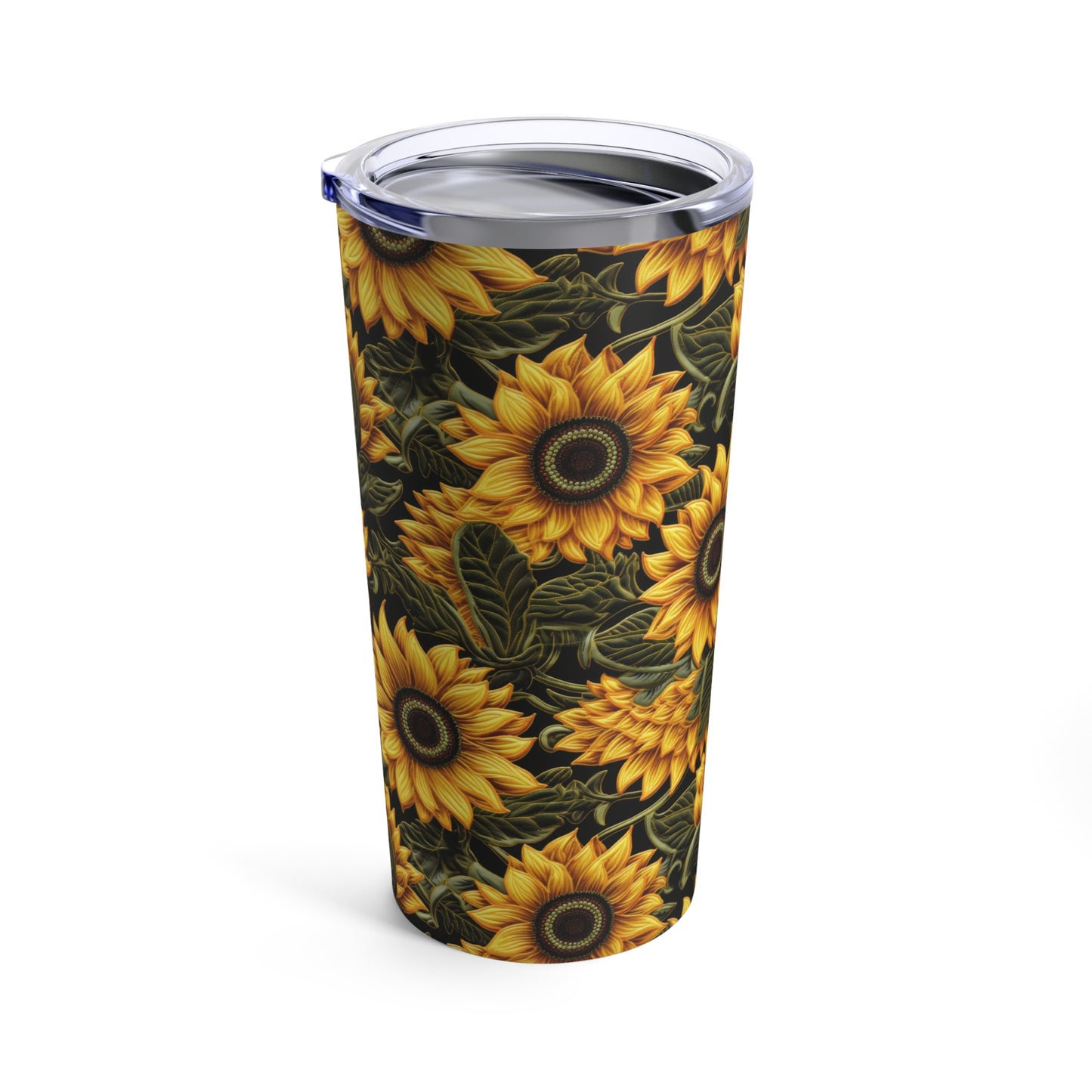 Embroidery Sunflower Tumbler 20oz Flower Tumbler