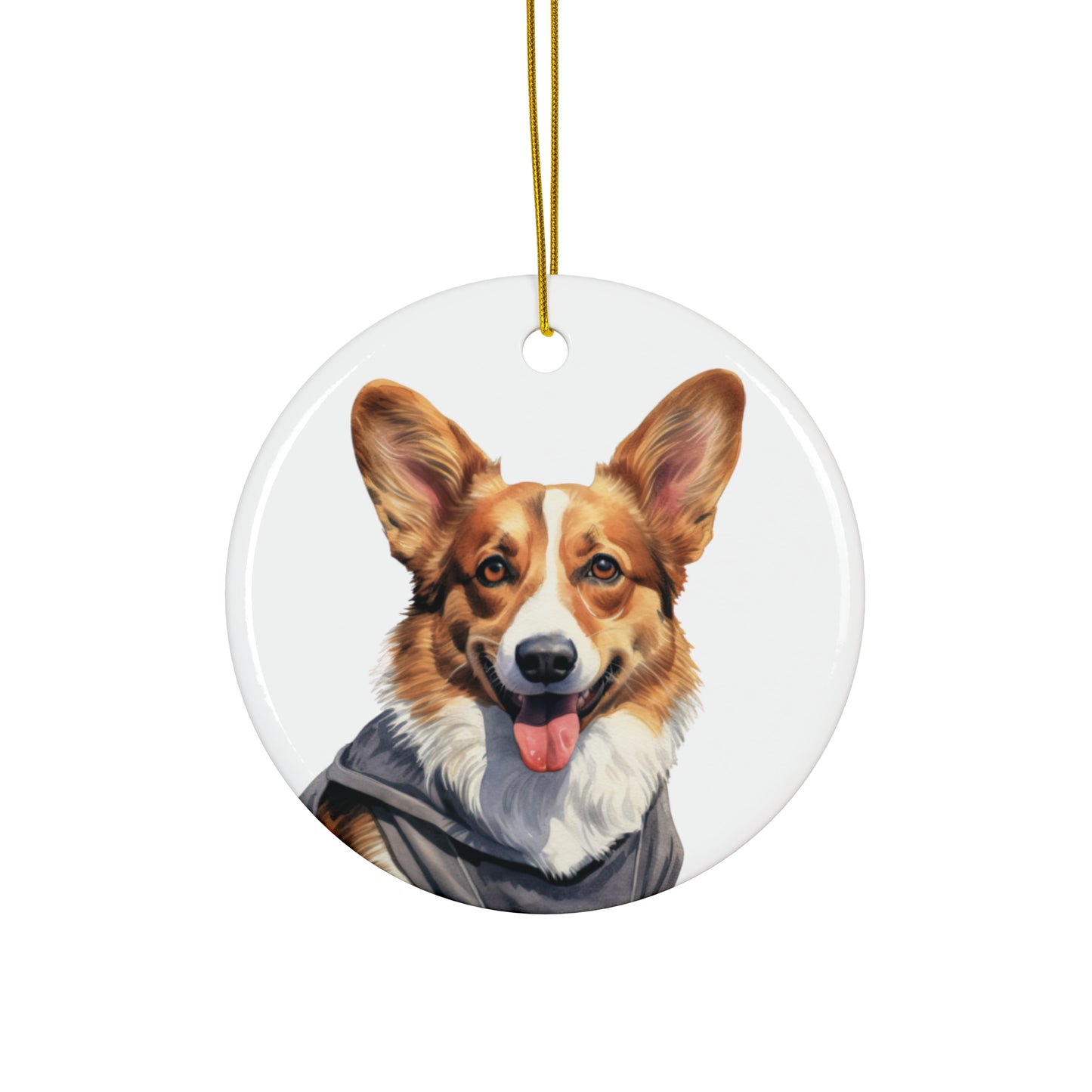 Cardigan Welsh Corgi Ceramic Ornament Christmas Gift